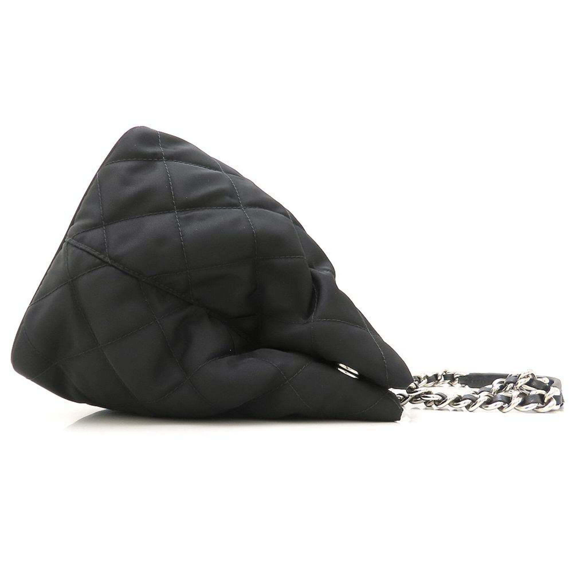 Prada Black Nylon Leather Tote Bag (Pre-Owned)
