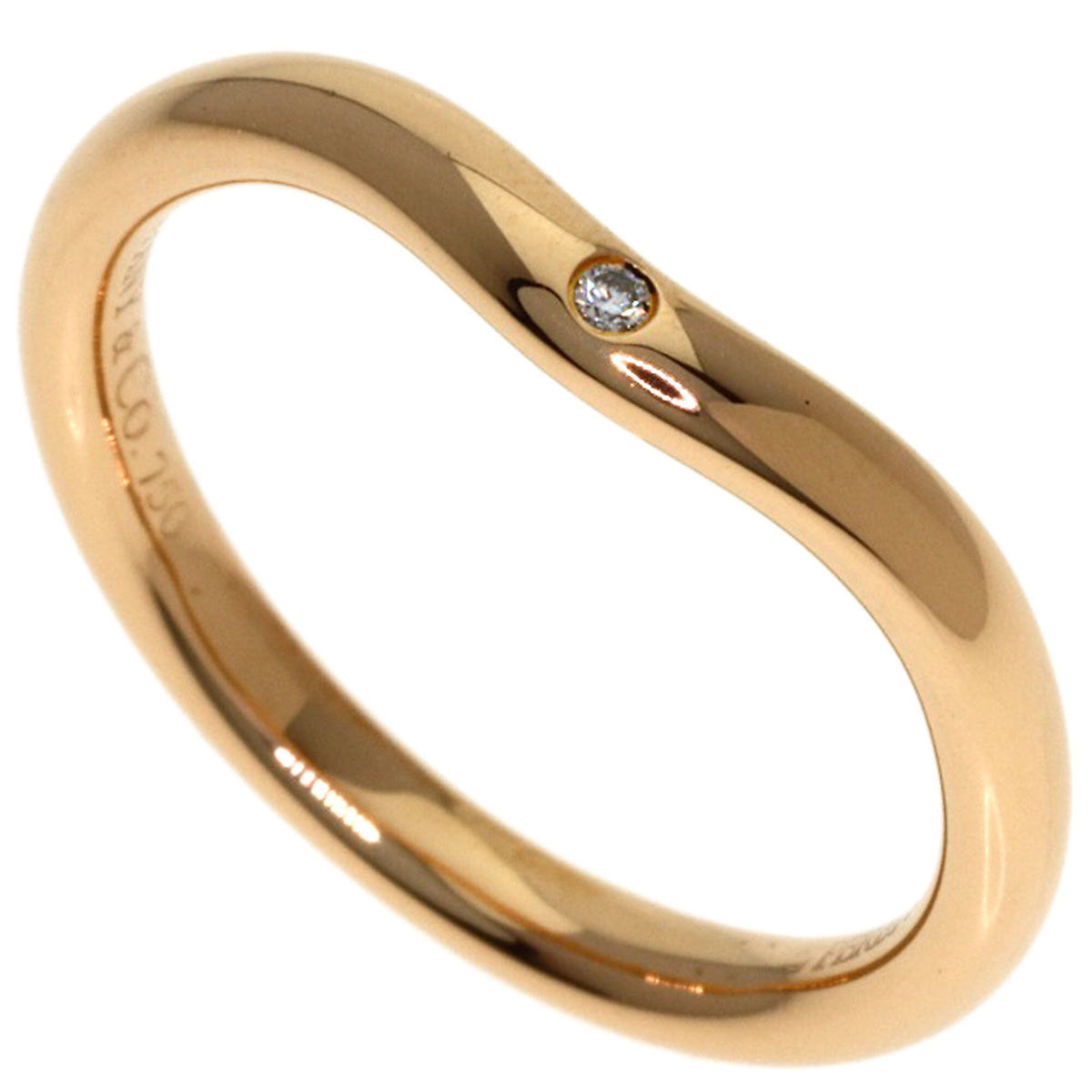 Tiffany Pink Gold (18K) Band Ring (Pre-Owned)
