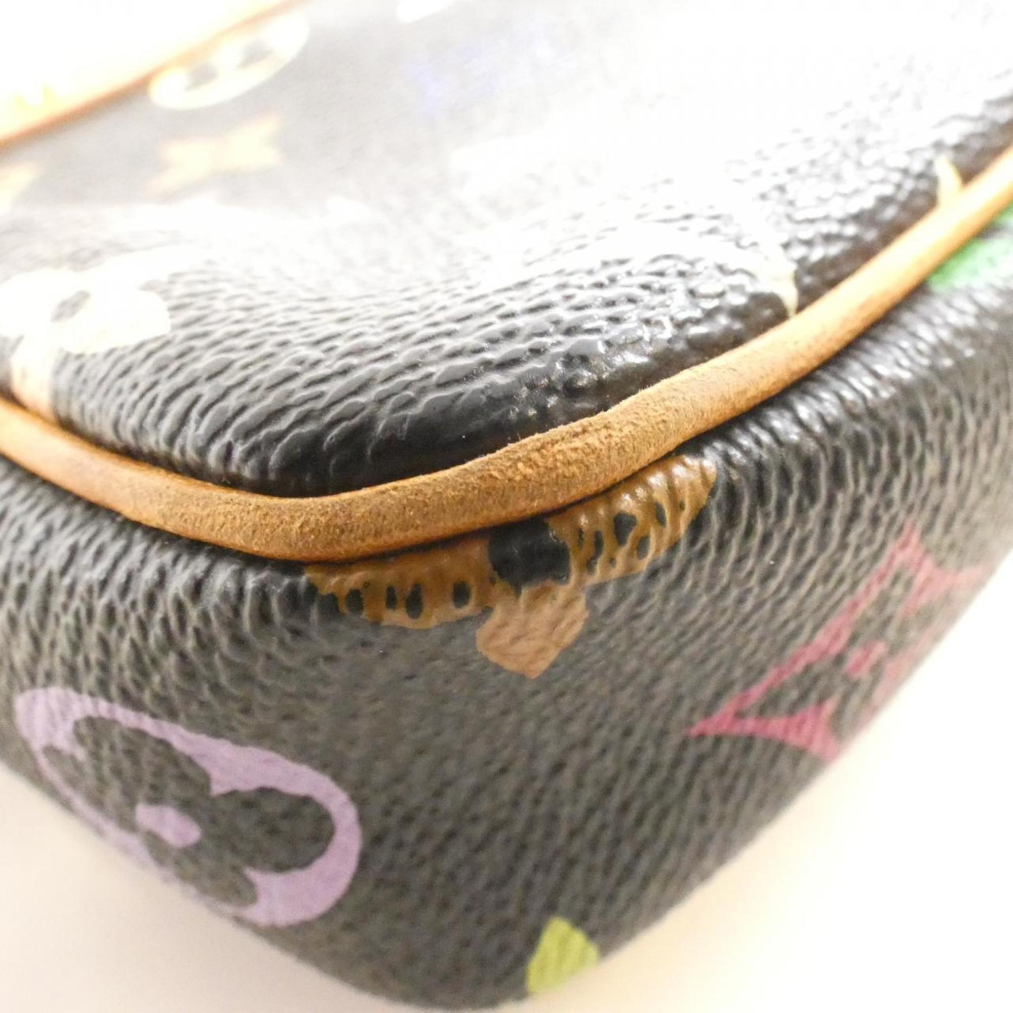 Louis Vuitton Black Multi-Color Coated Canvas Pochette Pouch (Pre-Owned)
