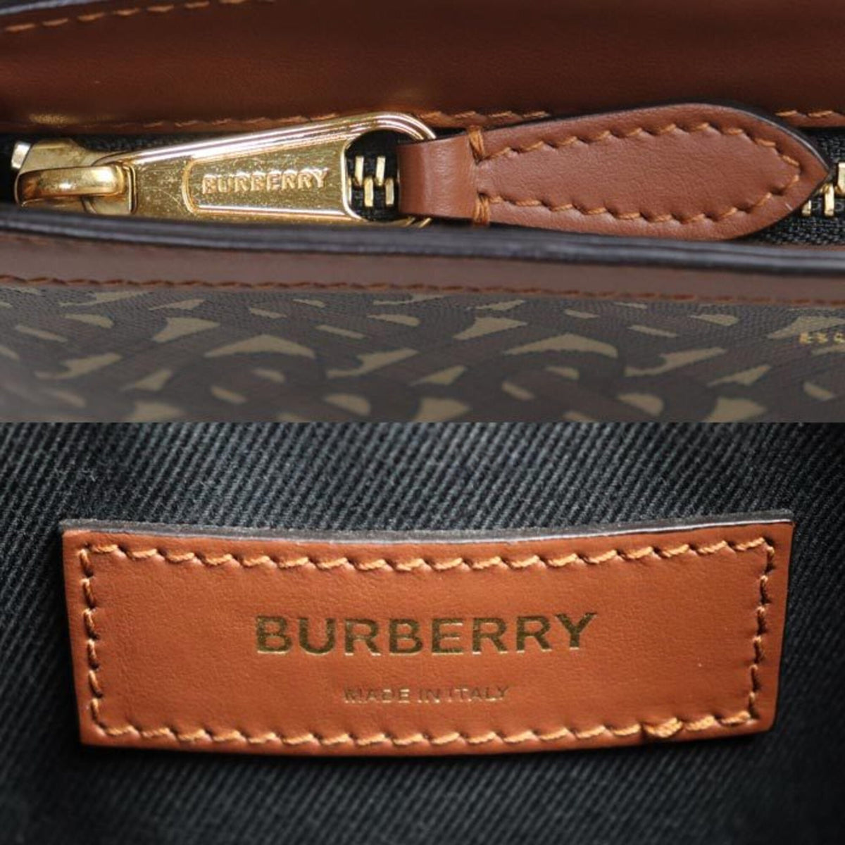 Burberry Brown Pvc Leather Shoulder Bag (Pre-Owned)