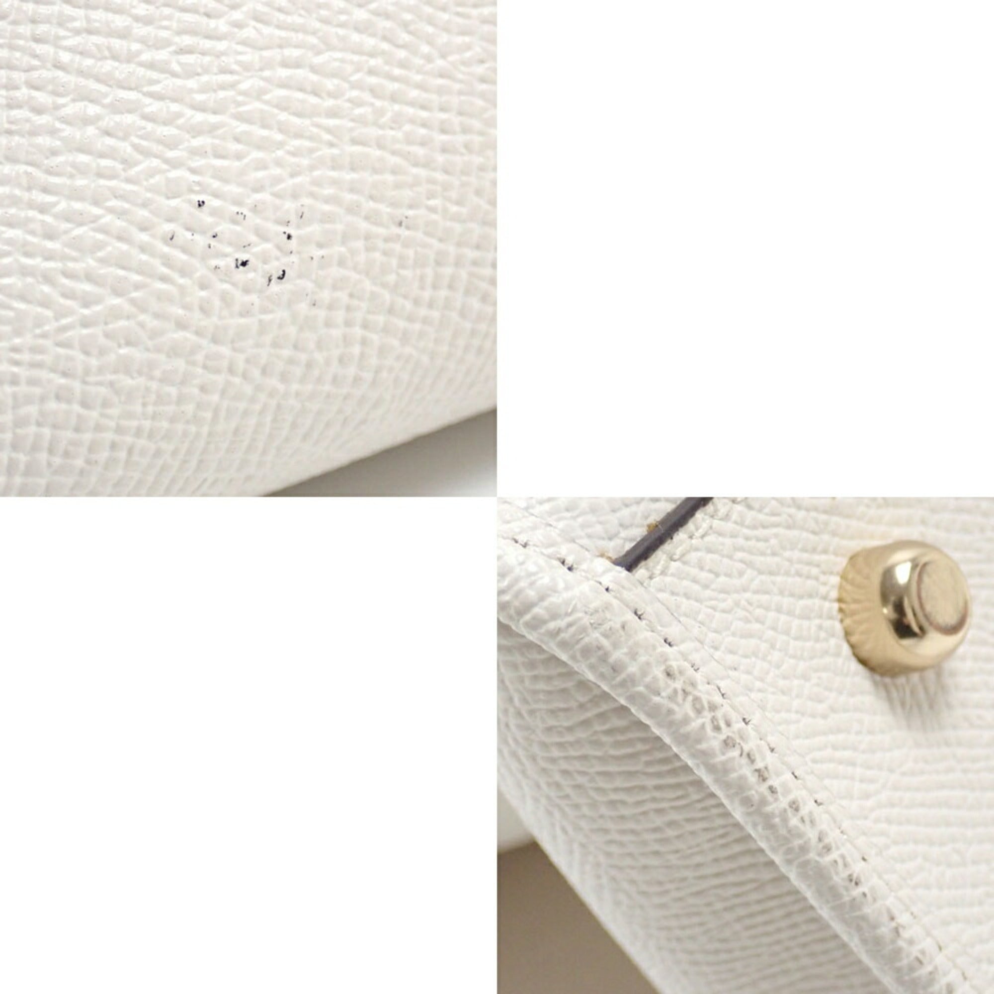 Coach White Leather Handbag (Pre-Owned)