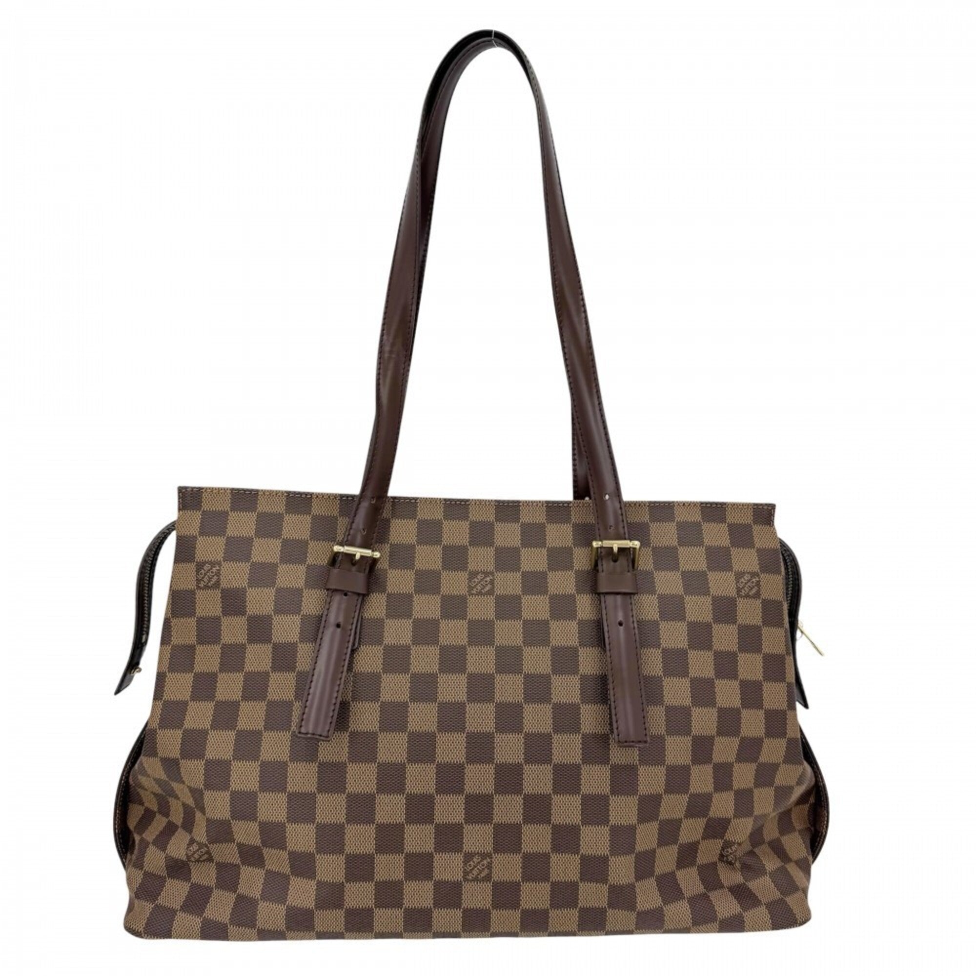 Louis Vuitton Brown Damier Canvas Handbag Tote Bag (Pre-Owned)