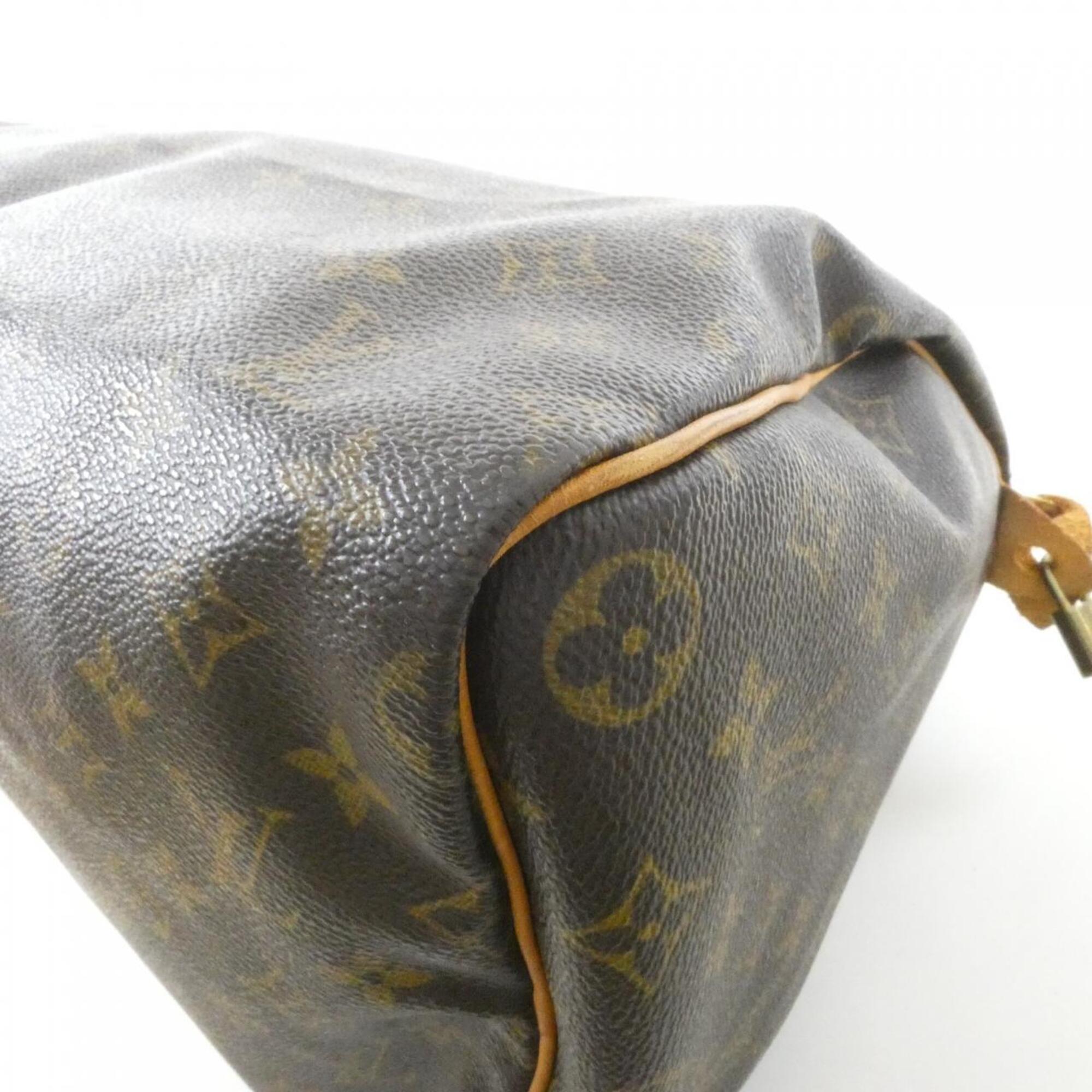 Louis Vuitton Marron Coated Canvas Boston Bag (Pre-Owned)
