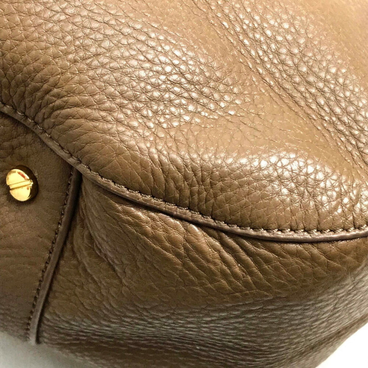 Tory Burch Brown Leather Handbag Shoulder Bag Tote Bag (Pre-Owned)