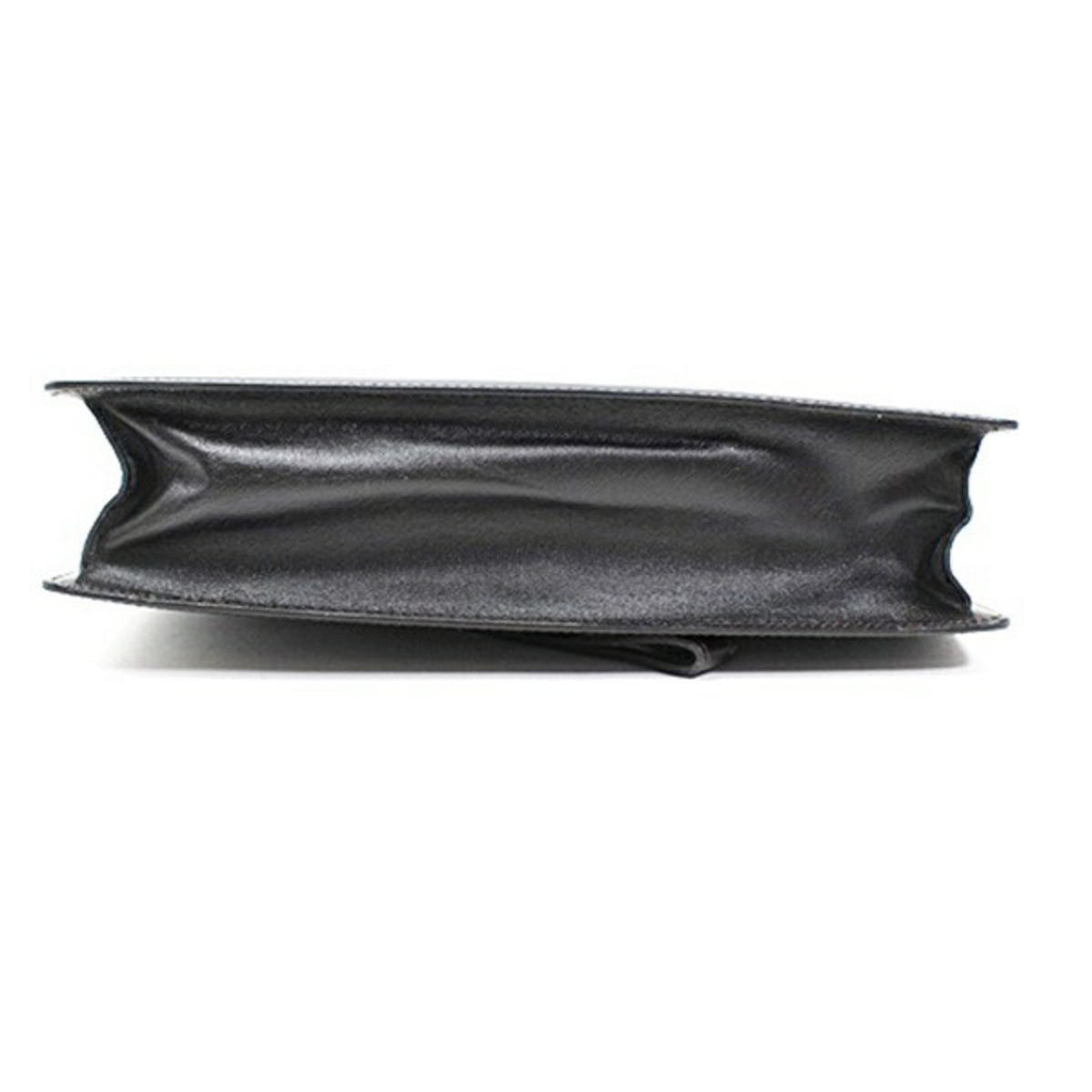 Dunhill Dark Brown Navy Leather Clutch Bag (Pre-Owned)