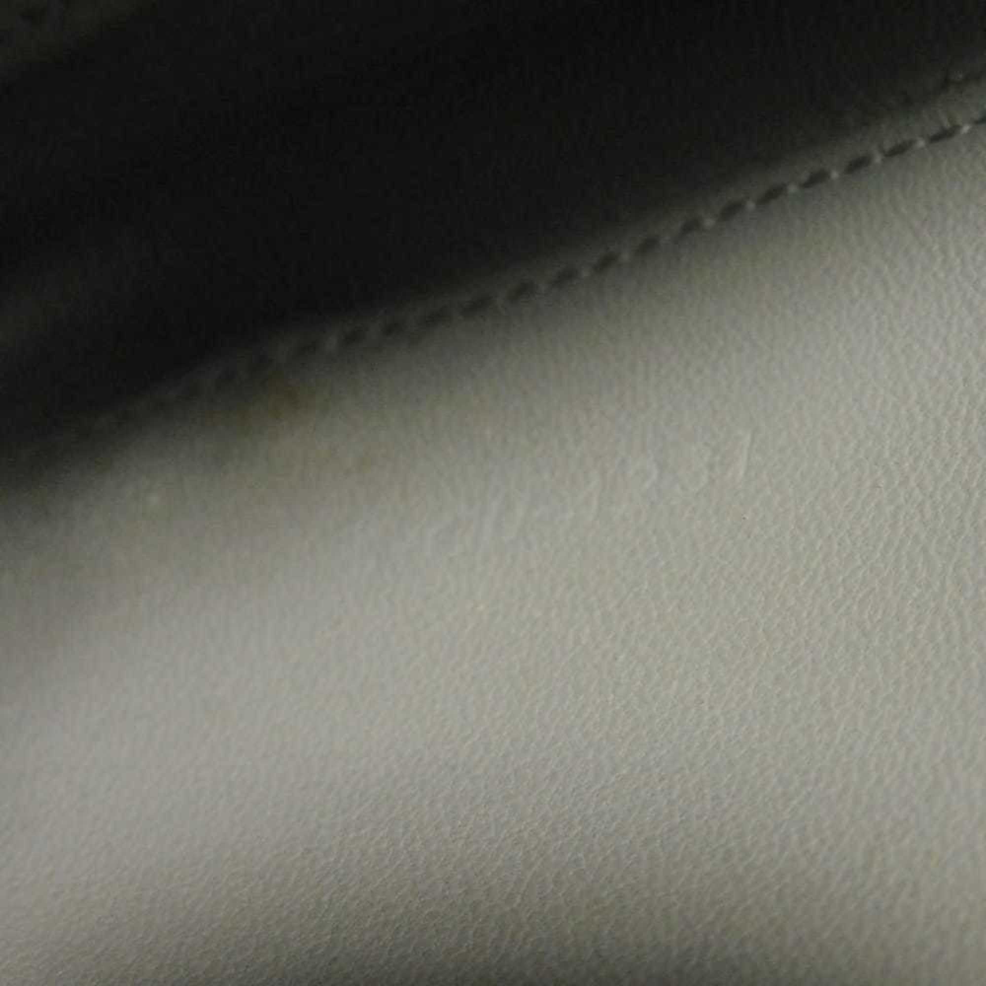 Celine Pale Gray Leather Pochette Shoulder Bag (Pre-Owned)