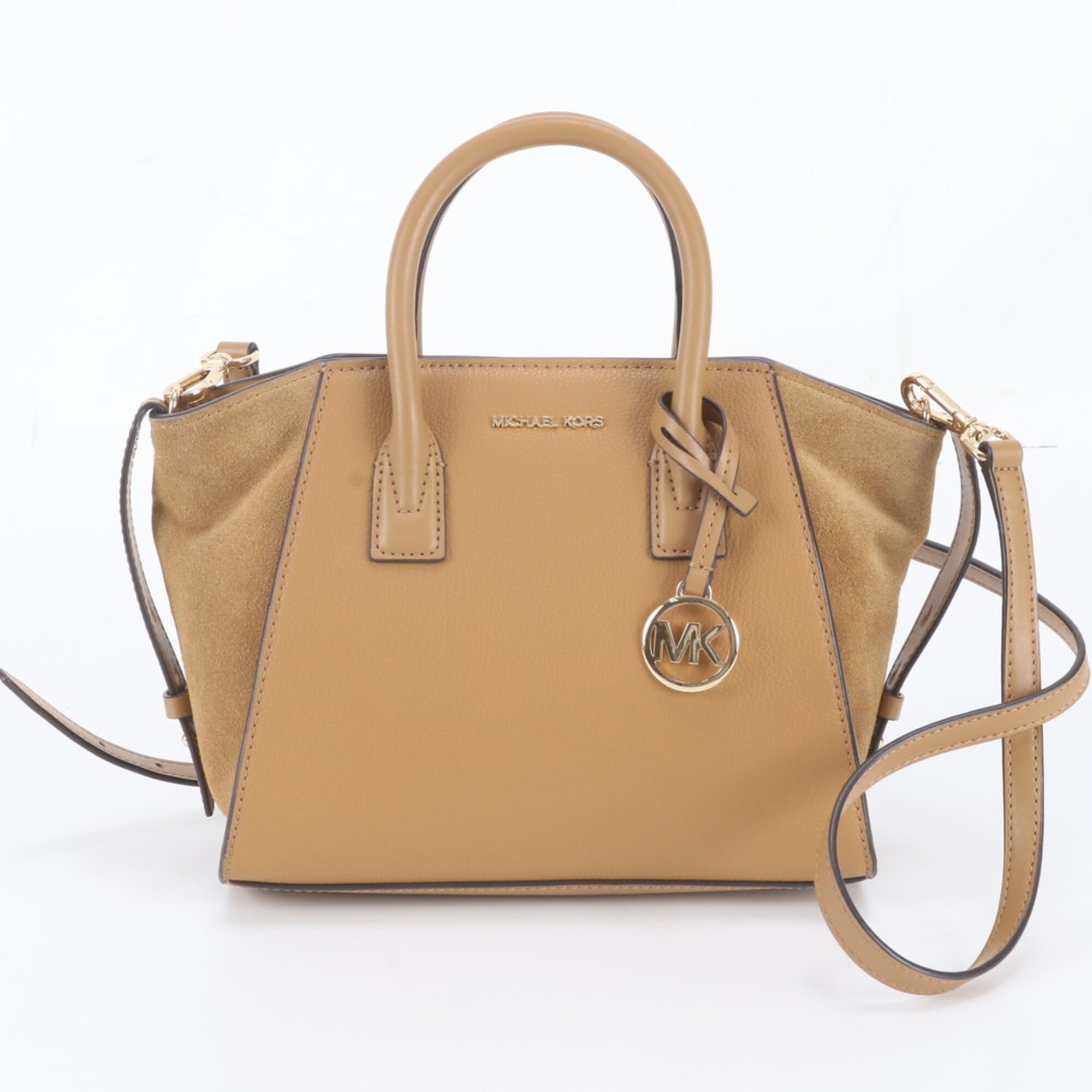 Michael Kors Brown Leather Handbag Shoulder Bag Tote Bag (Pre-Owned)
