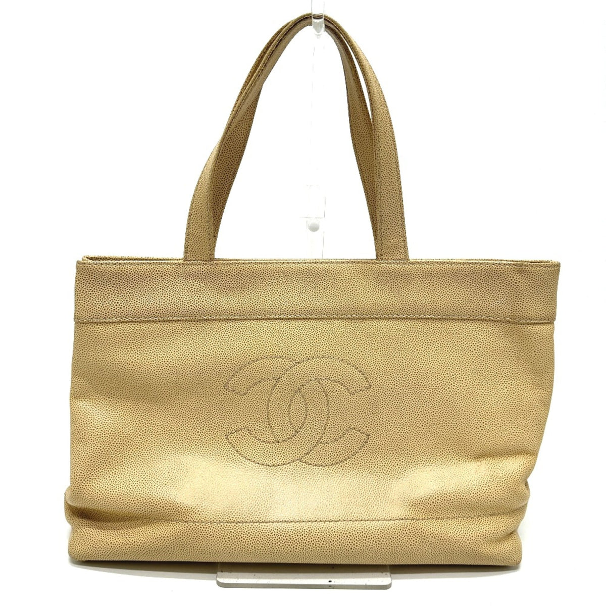 Chanel Beige Leather Tote Bag (Pre-Owned)