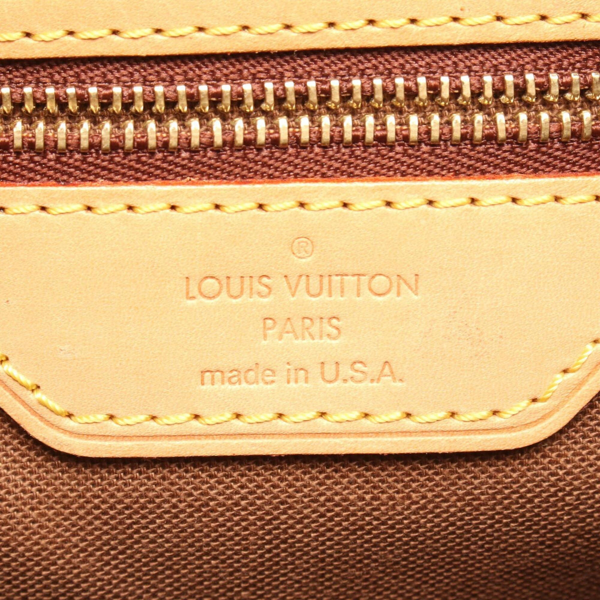 Louis Vuitton Brown Coated Canvas Pvc Monogram Leather Handbag Tote Bag (Pre-Owned)