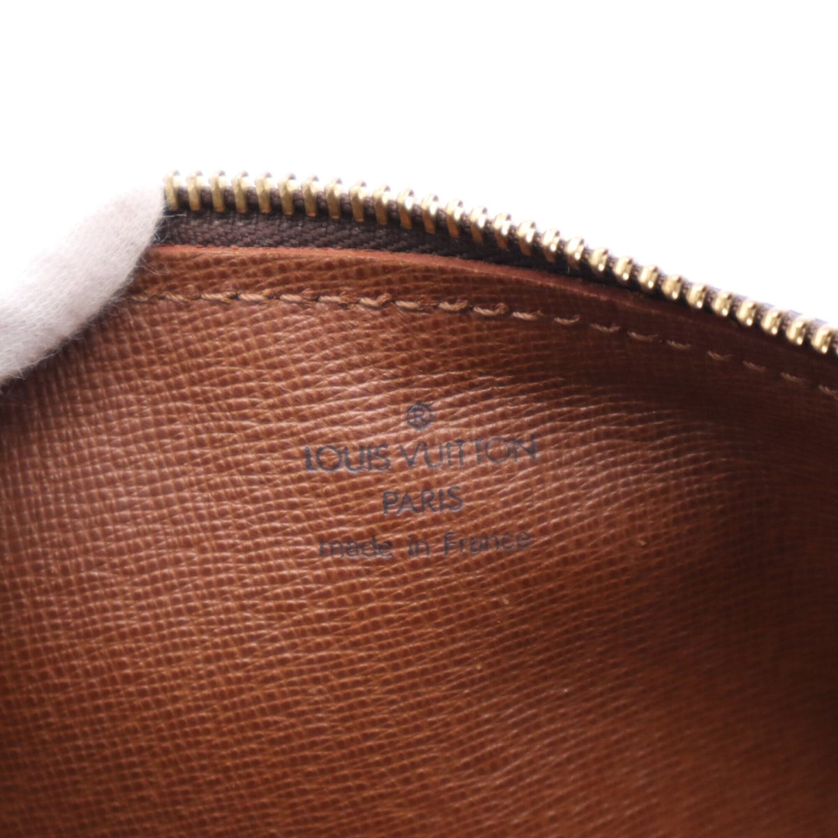 Louis Vuitton Monogram Beige Brown Coated Canvas Leather Handbag (Pre-Owned)