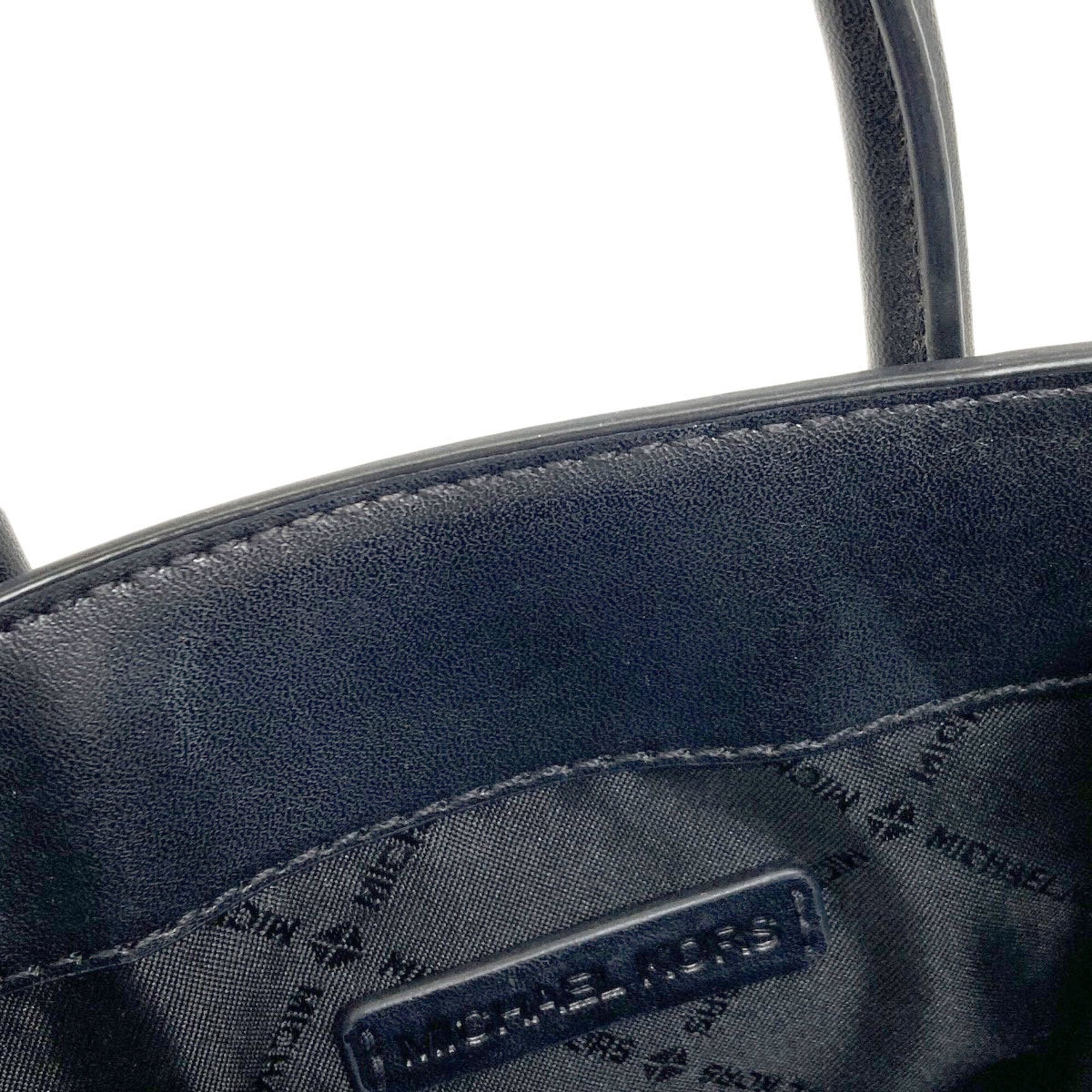 Michael Kors Black Leather Handbag (Pre-Owned)
