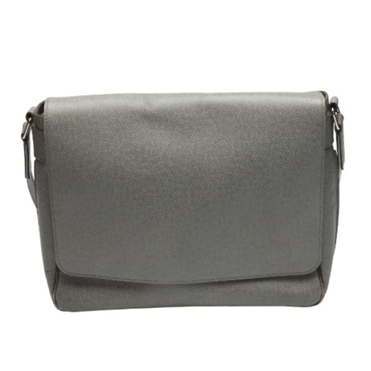 Louis Vuitton Gray Taiga Leather Shoulder Bag (Pre-Owned)
