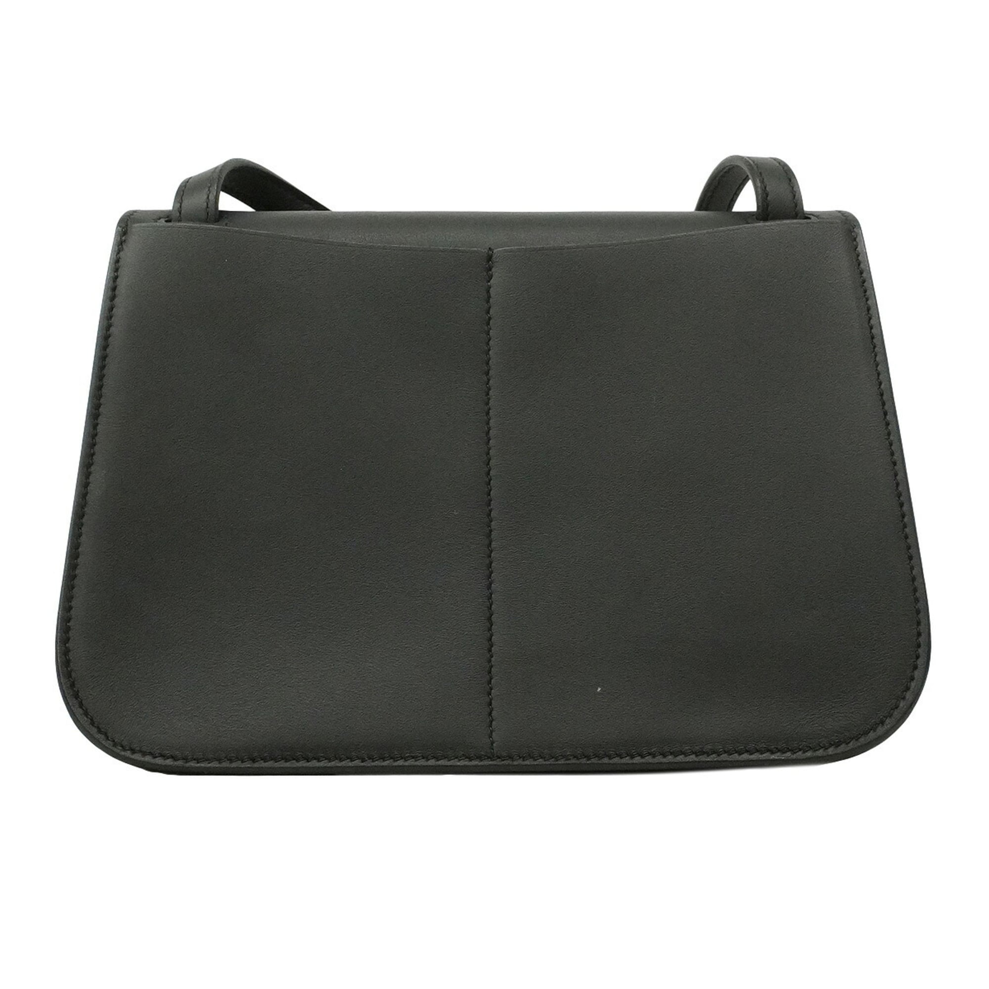 Hermes Black Swift Leather Handbag (Pre-Owned)