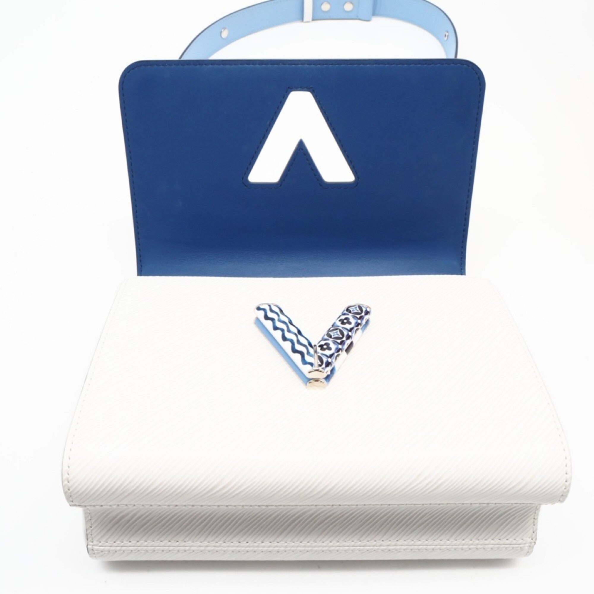 Louis Vuitton Blue White Shoulder Bag (Pre-Owned)