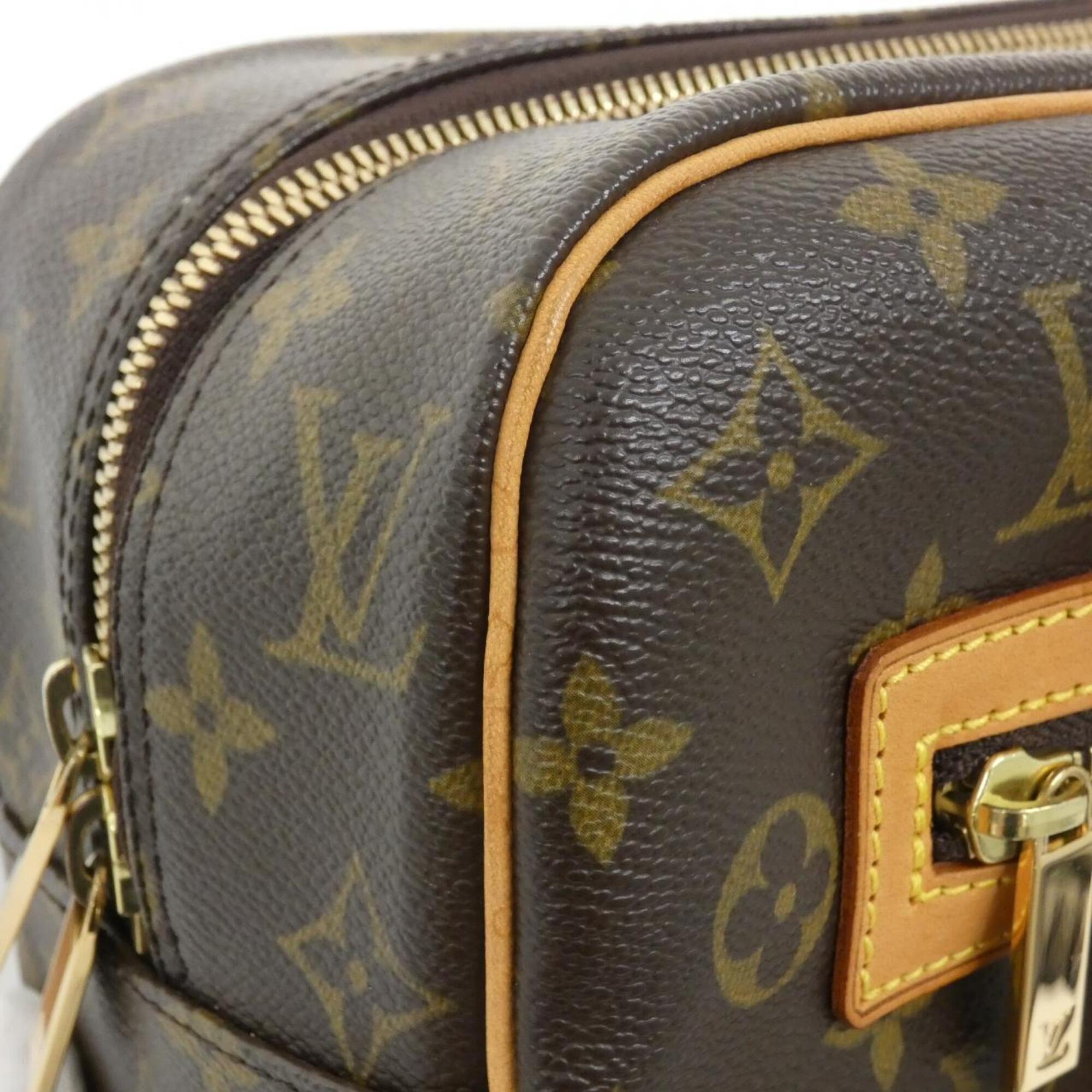 Louis Vuitton Marron Coated Canvas Shoulder Bag (Pre-Owned)