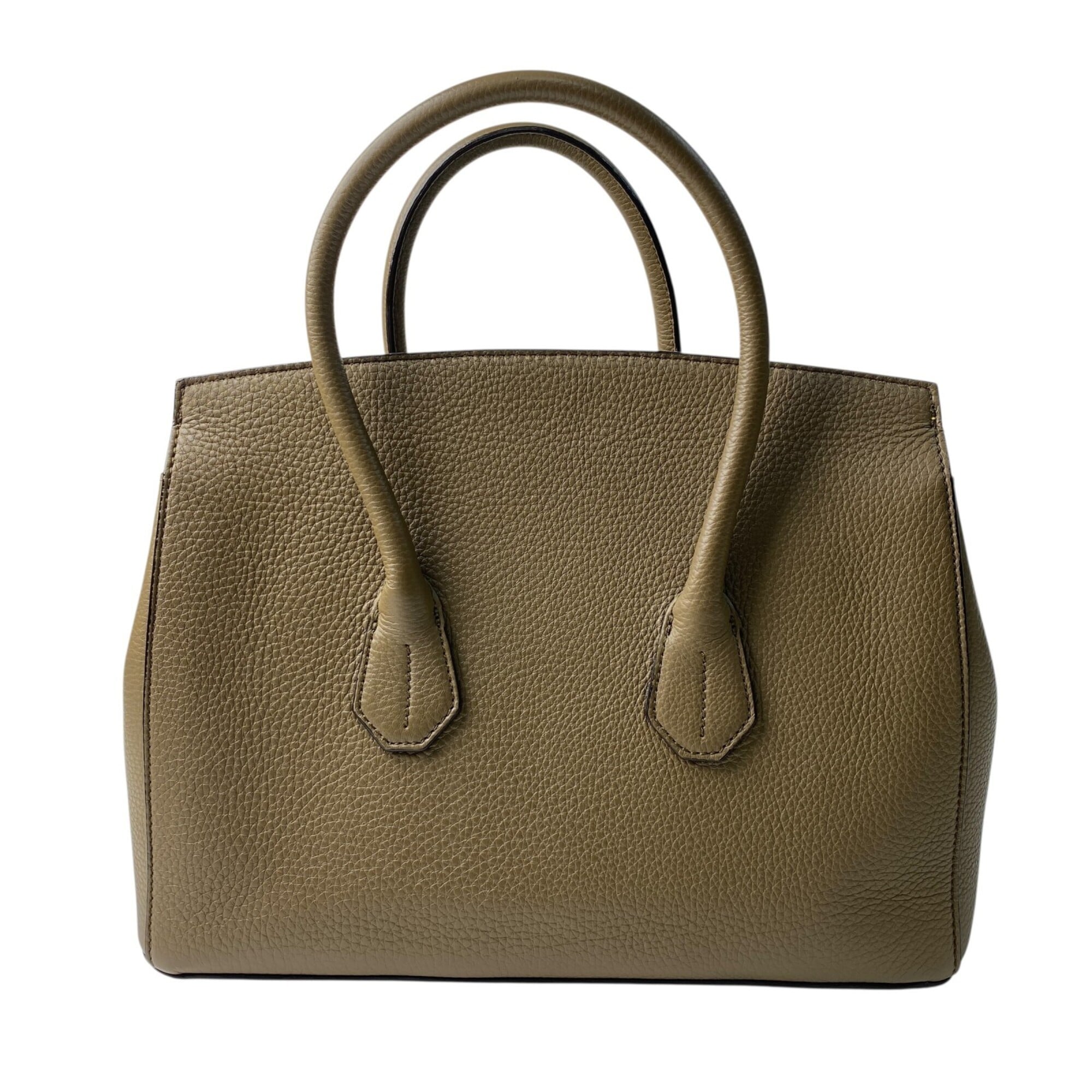 Bally Grayish Leather Handbag (Pre-Owned)