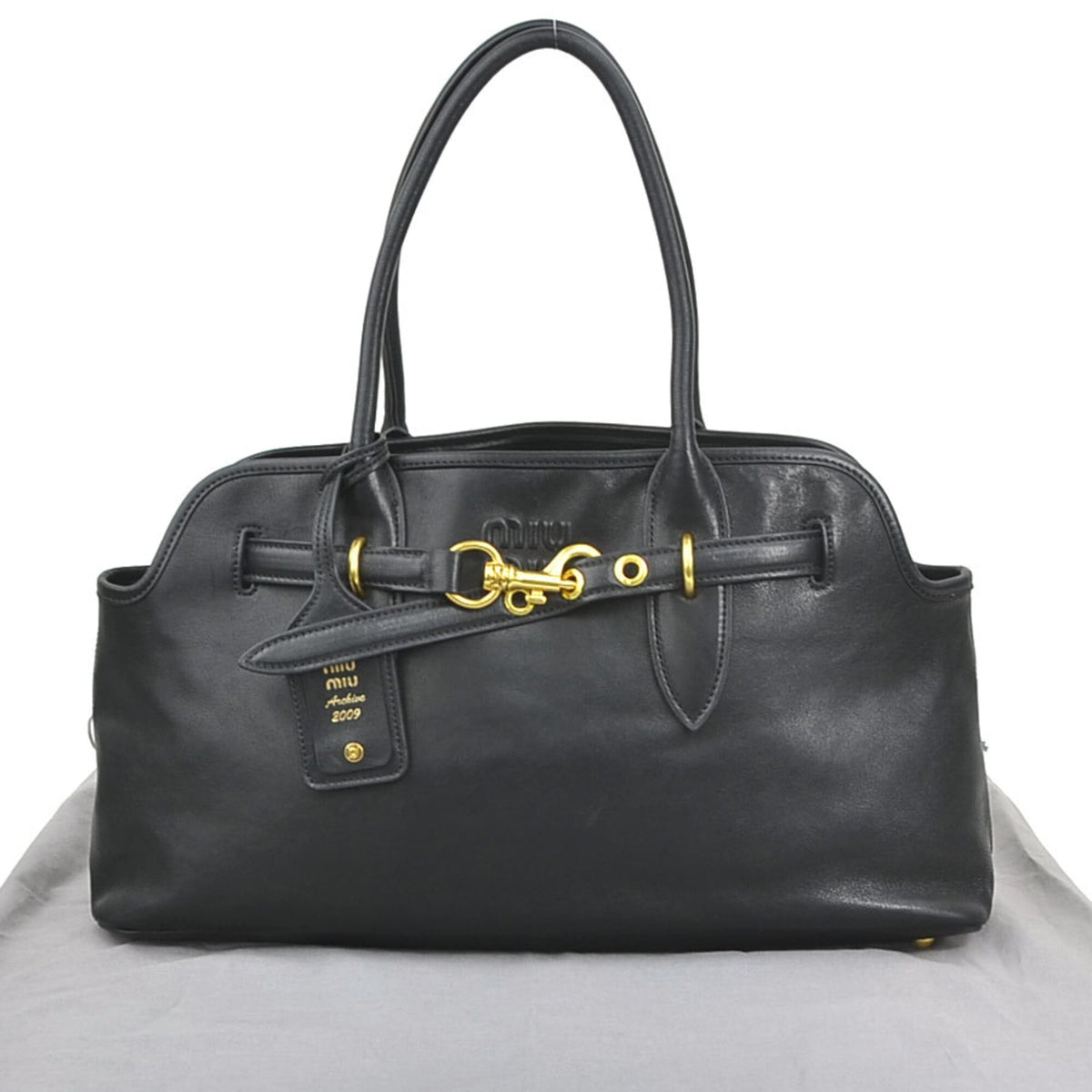 Miu Miu Black Leather Handbag (Pre-Owned)