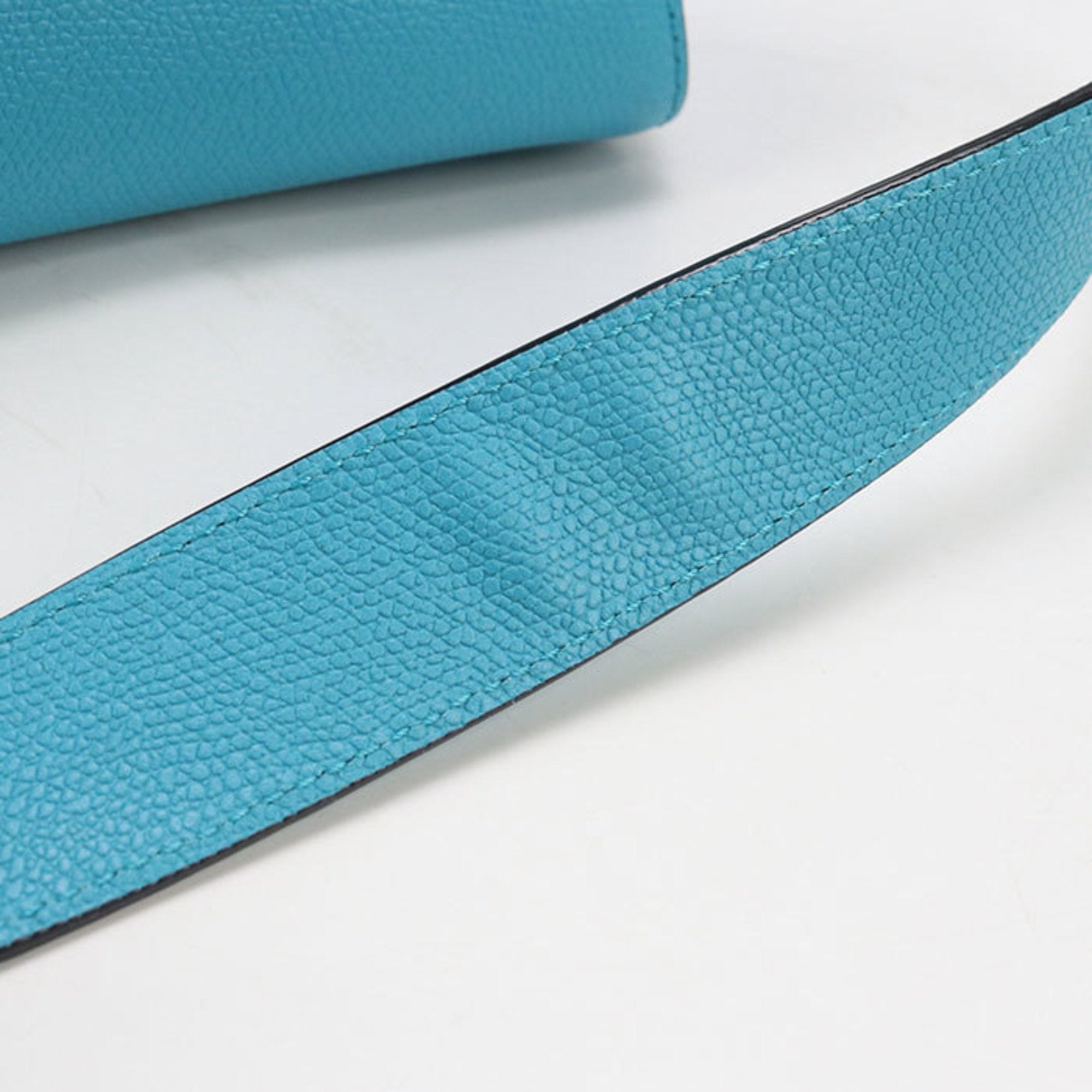 Valextra Blue Leather Handbag (Pre-Owned)