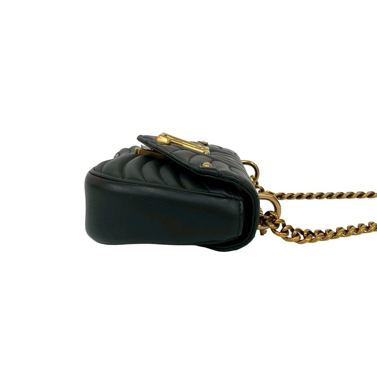 Louis Vuitton Black Leather Handbag Shoulder Bag (Pre-Owned)