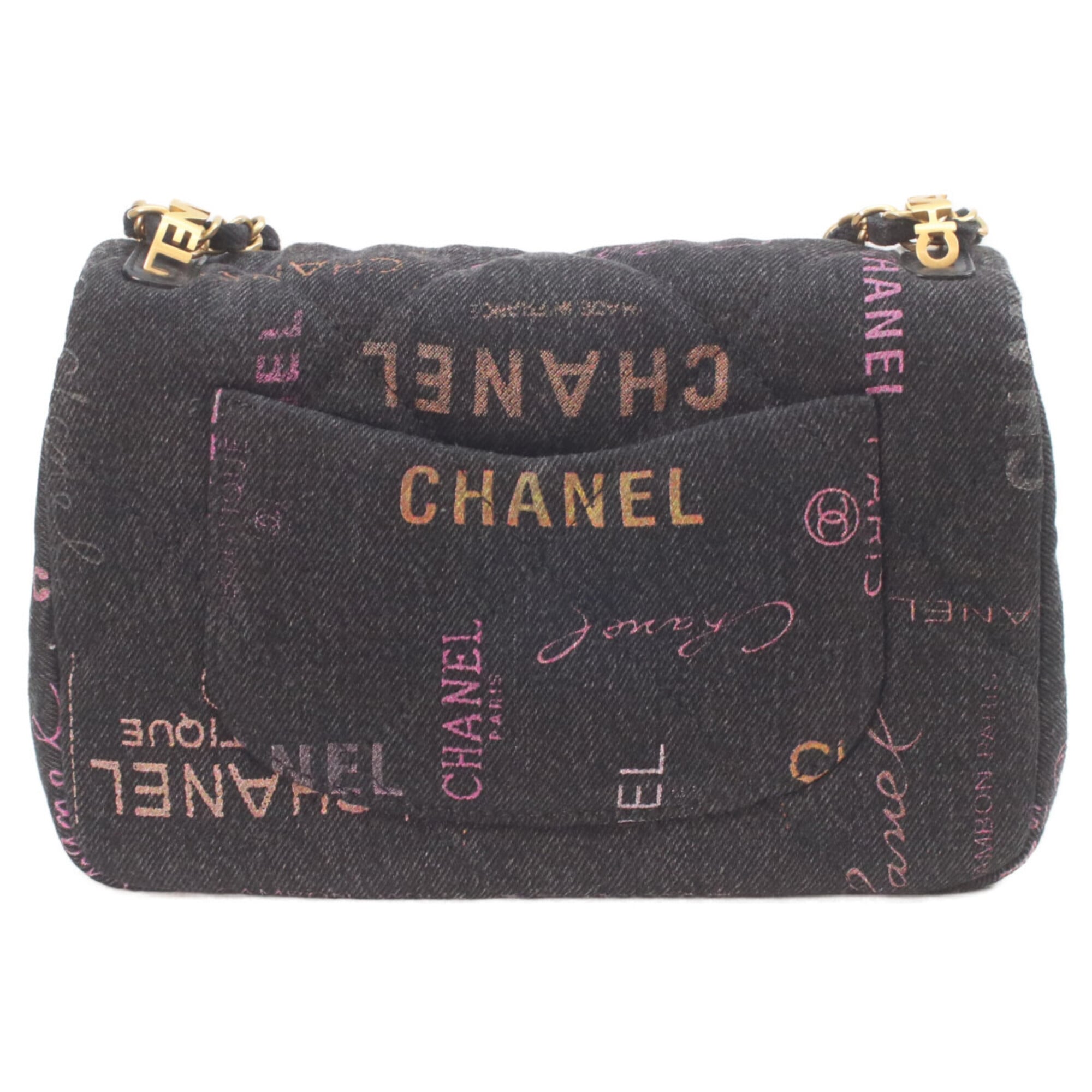 Chanel Black Denim Shoulder Bag (Pre-Owned)