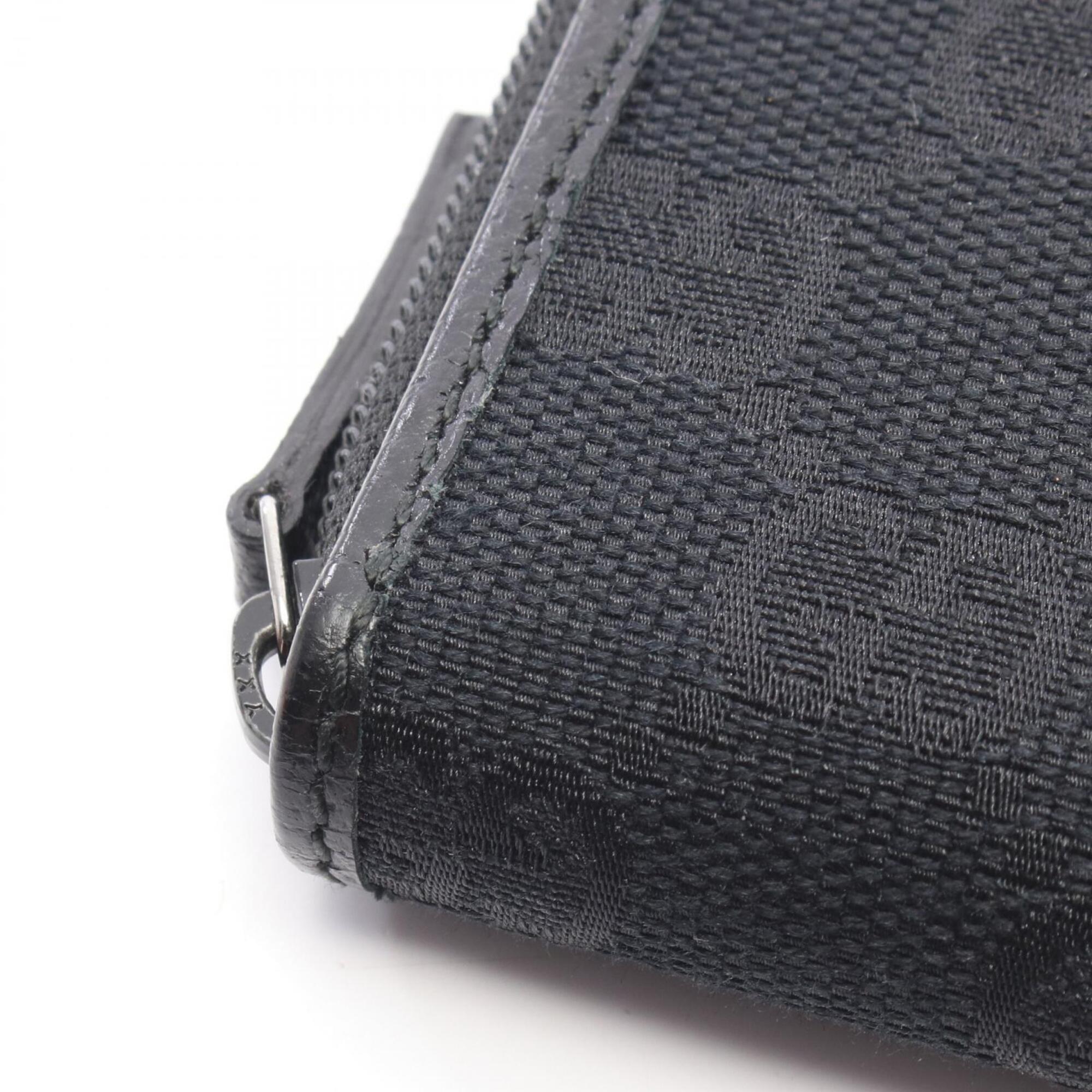 Gucci Black Canvas Leather Coin Purse/Coin Case (Pre-Owned)