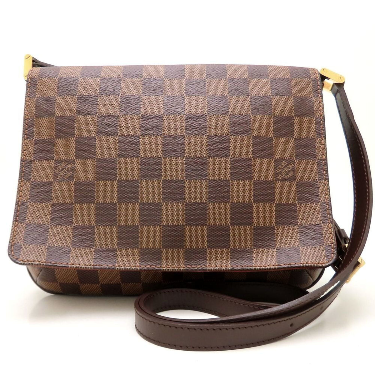 Louis Vuitton Ebene Damier Canvas Shoulder Bag (Pre-Owned)
