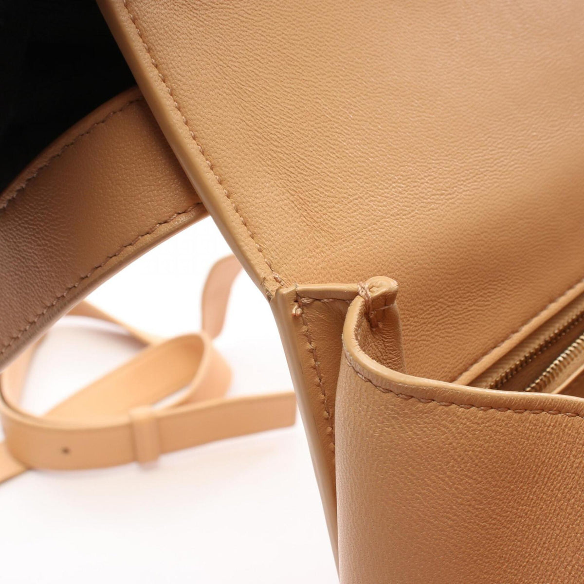 Bottega Veneta Beige Leather Handbag Shoulder Bag (Pre-Owned)