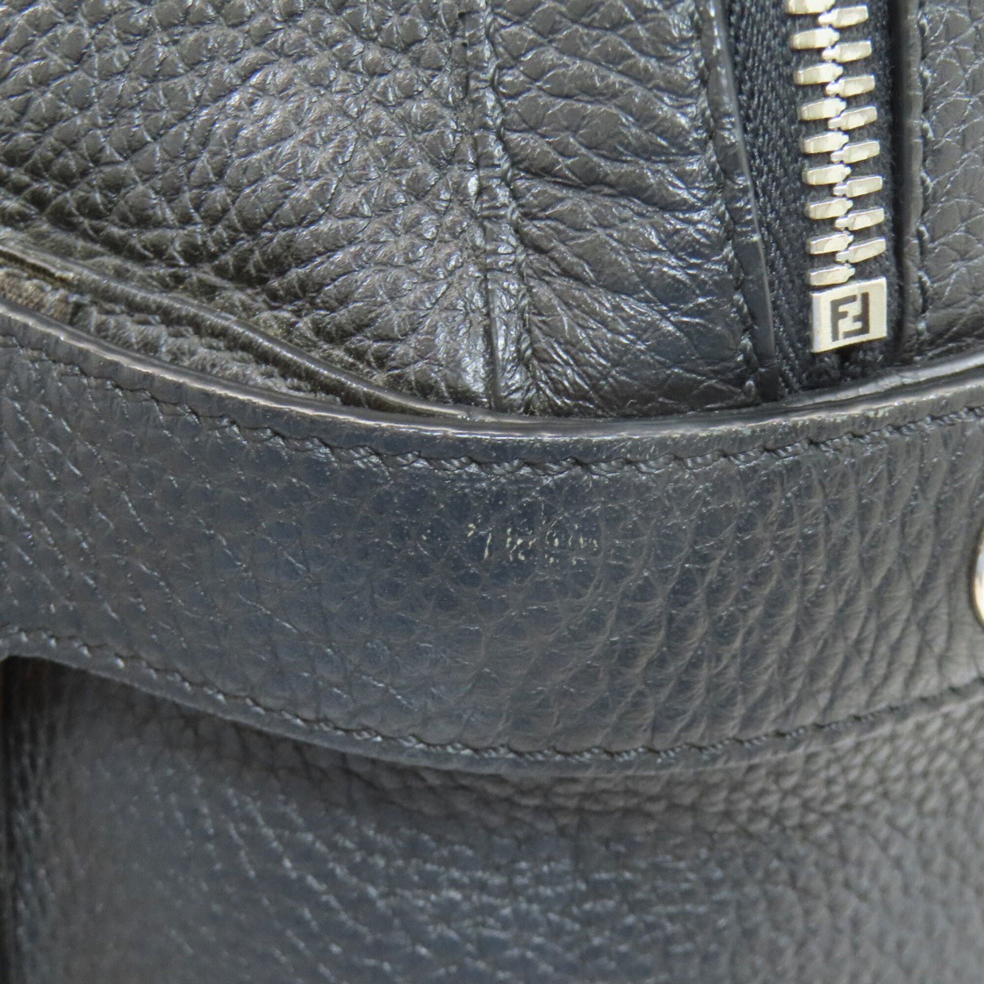 Fendi Black Leather Backpack (Pre-Owned)