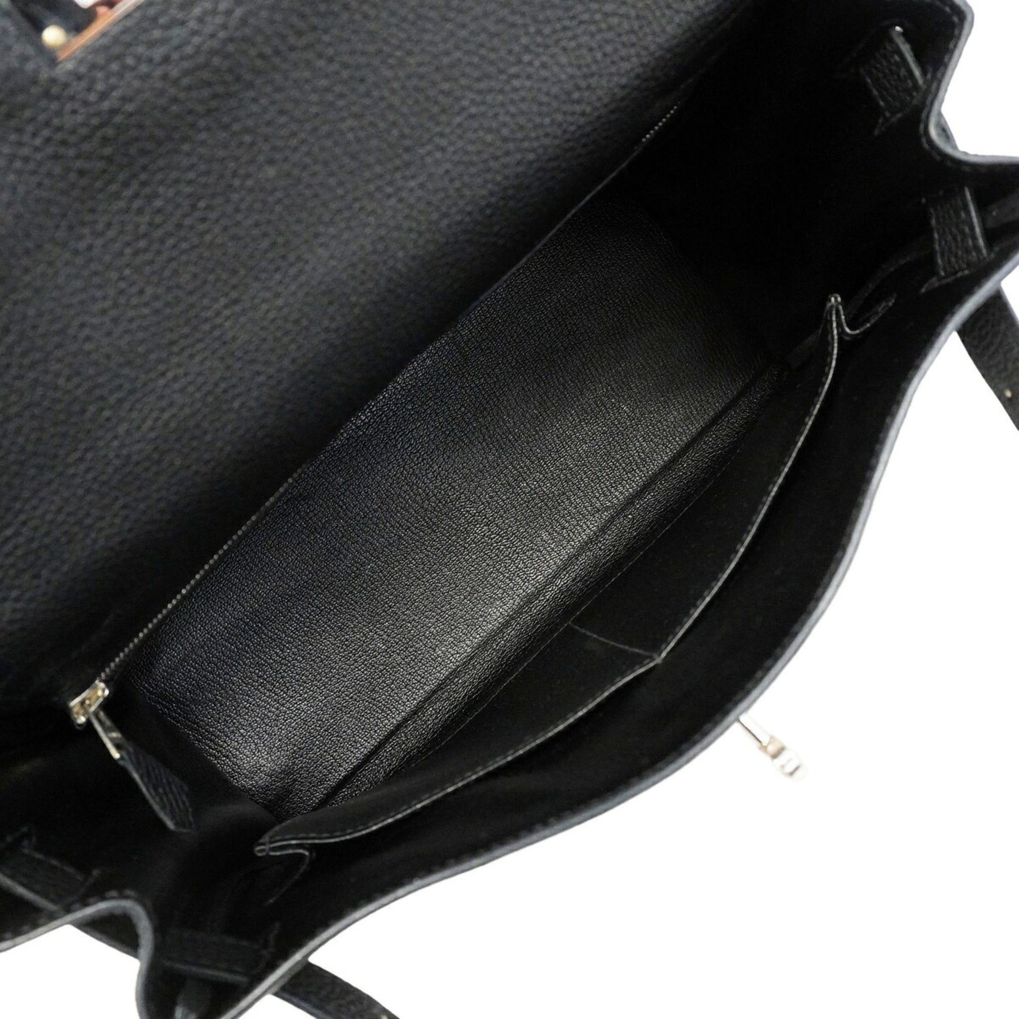 Hermes Black Togo Leather Handbag (Pre-Owned)