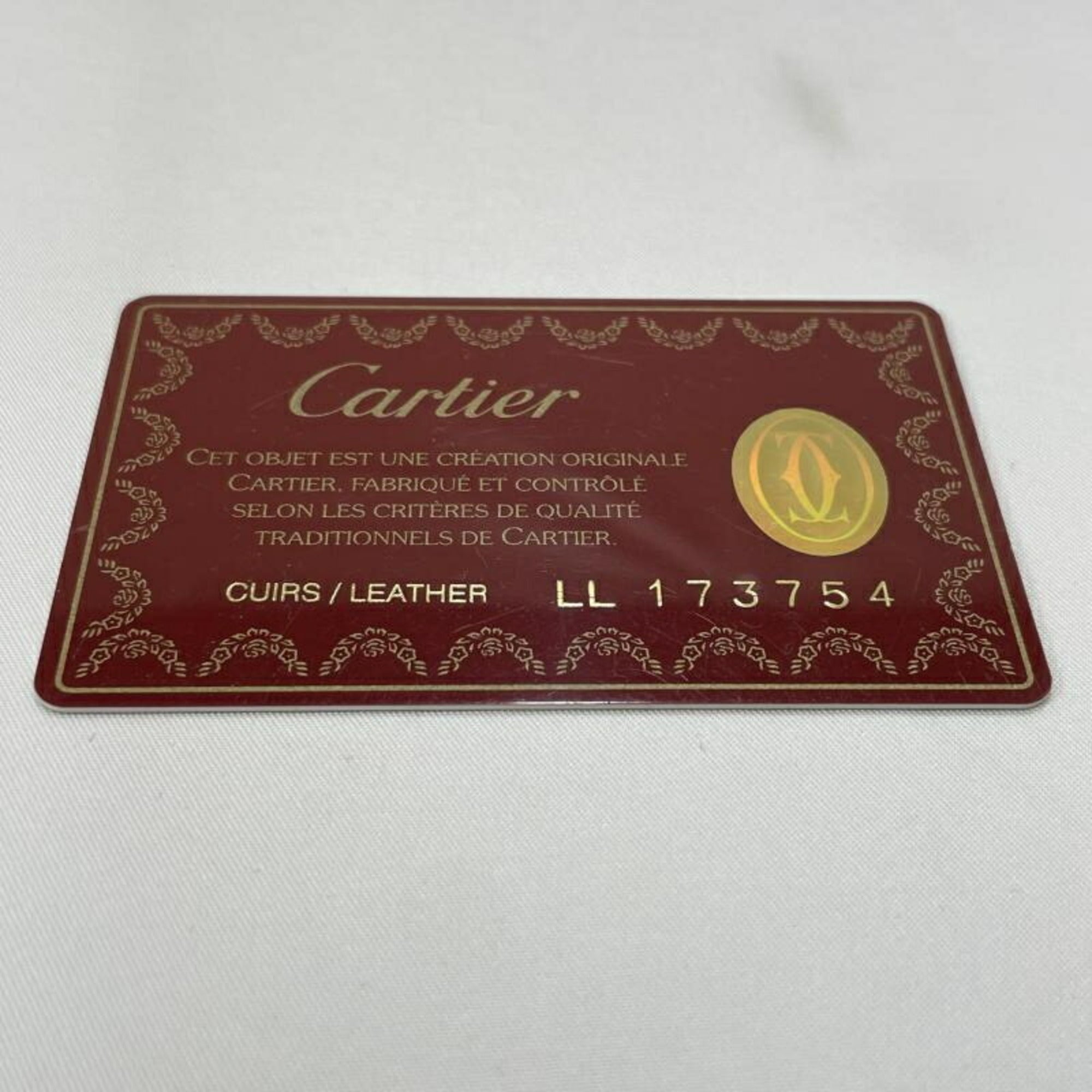 Cartier Blue Wine Red Shoulder Bag (Pre-Owned)