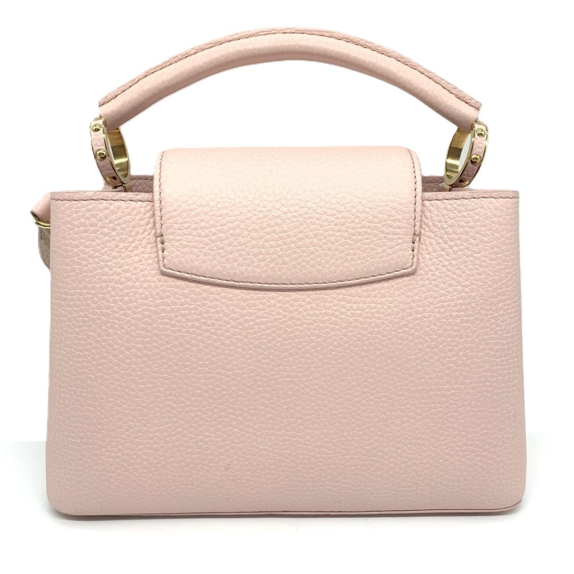 Louis Vuitton Pink White Leather Handbag (Pre-Owned)
