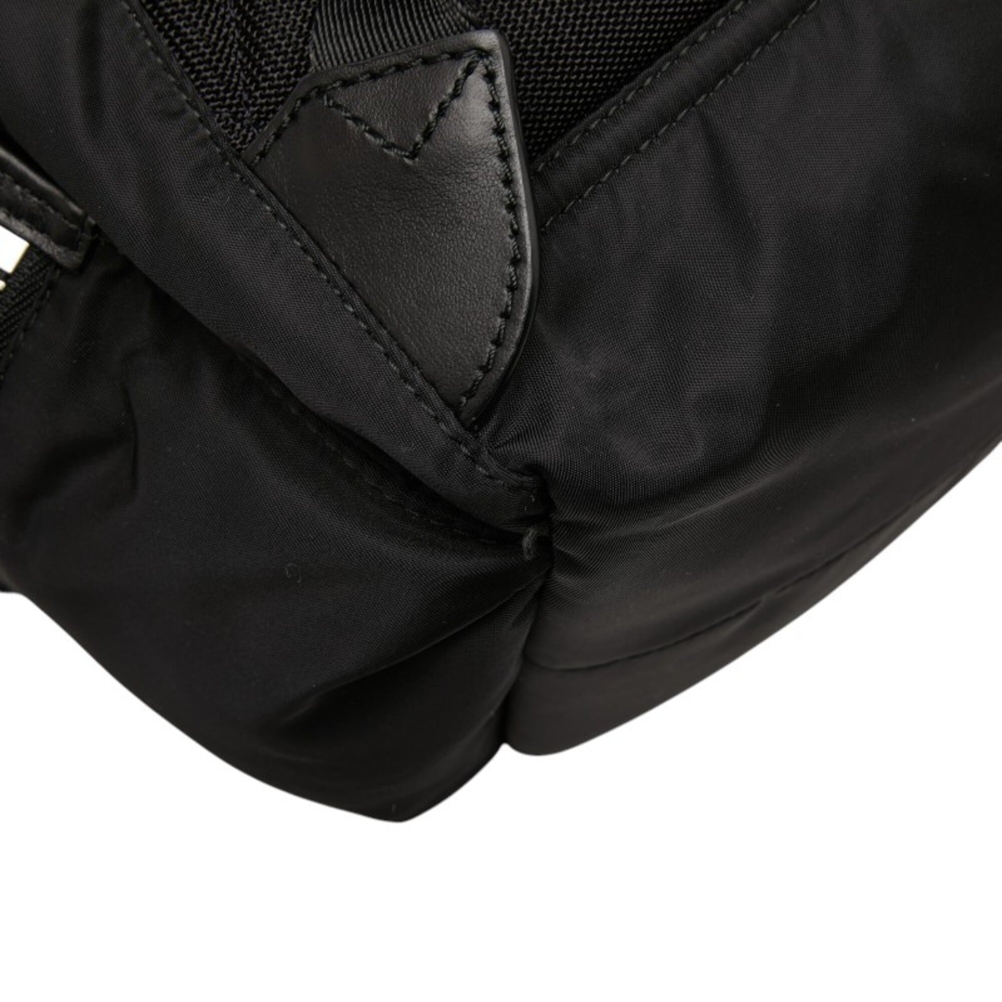 Burberry Black Nylon Leather Backpack (Pre-Owned)