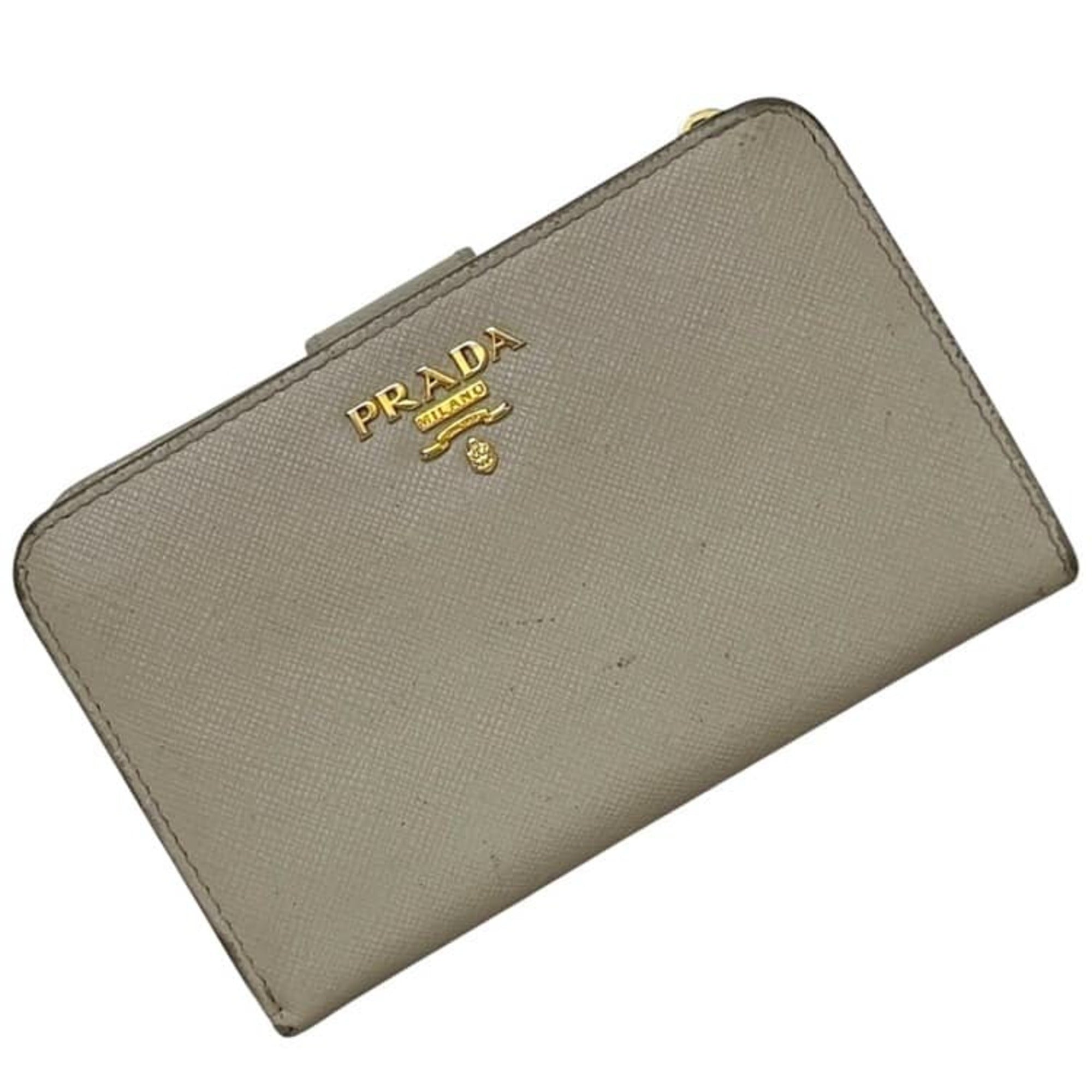 Prada Beige Saffiano Wallet (Bi-Fold) (Pre-Owned)