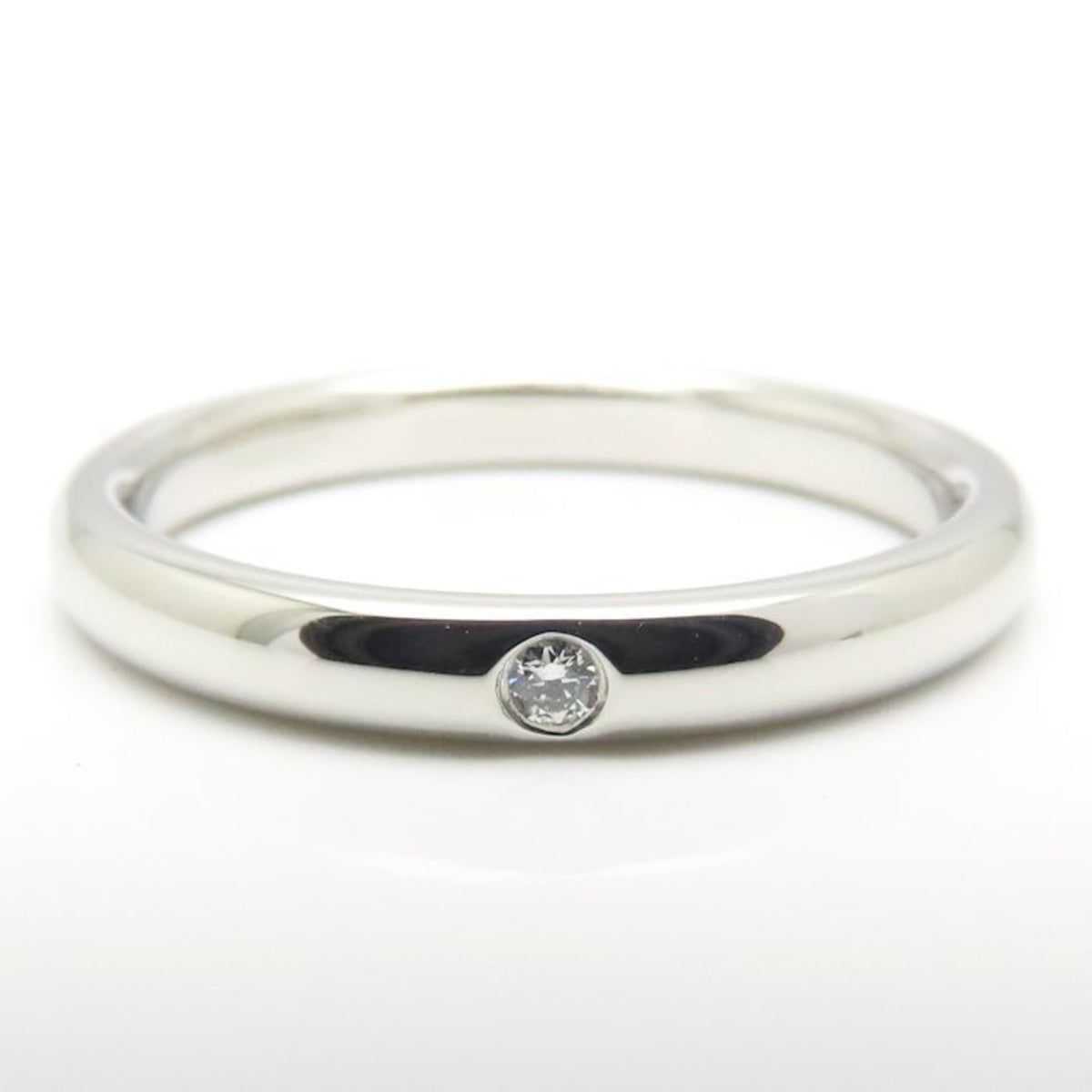 Tiffany Platinum Platinum 950 Band Ring (Pre-Owned)