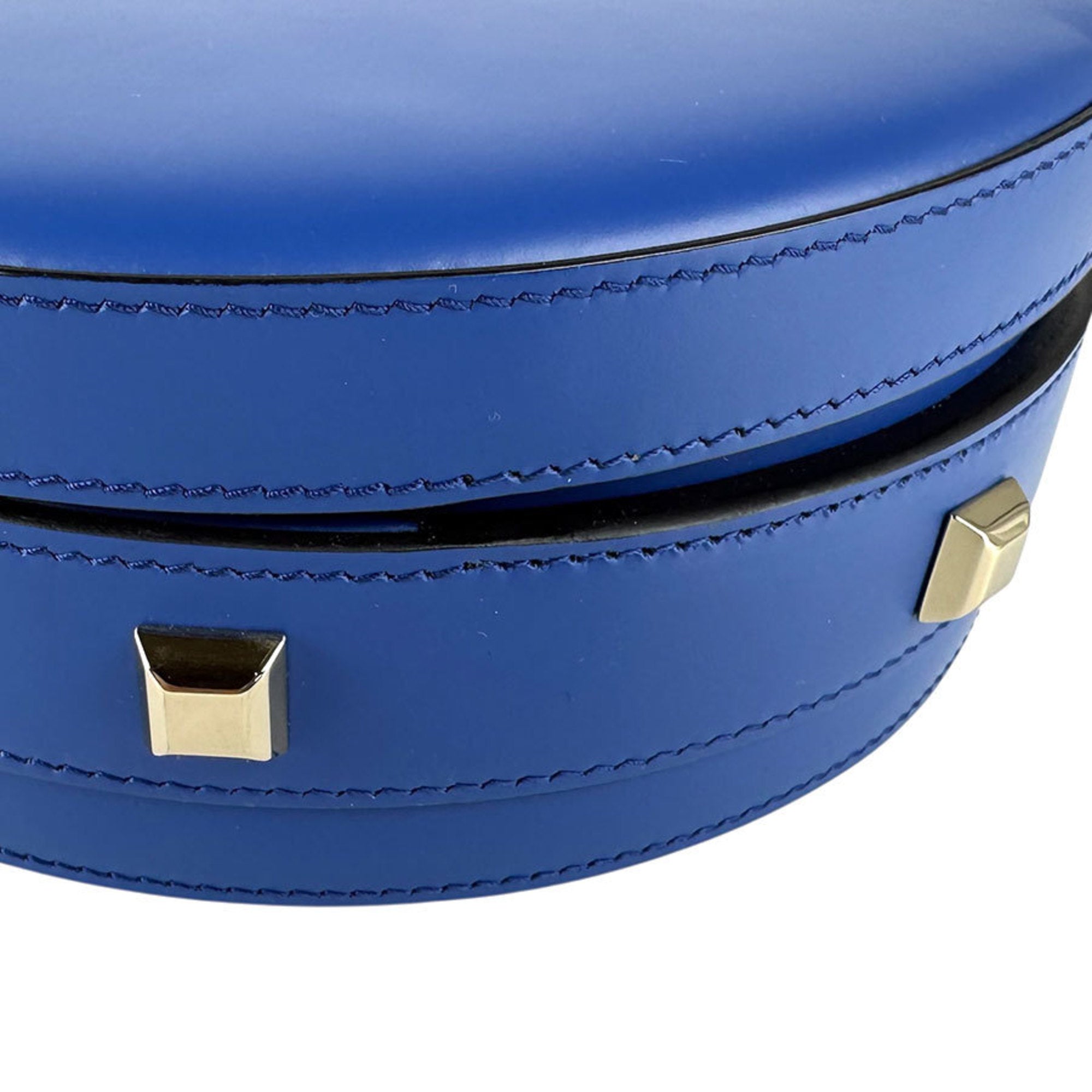 Salvatore Ferragamo Blue Leather Handbag Shoulder Bag (Pre-Owned)