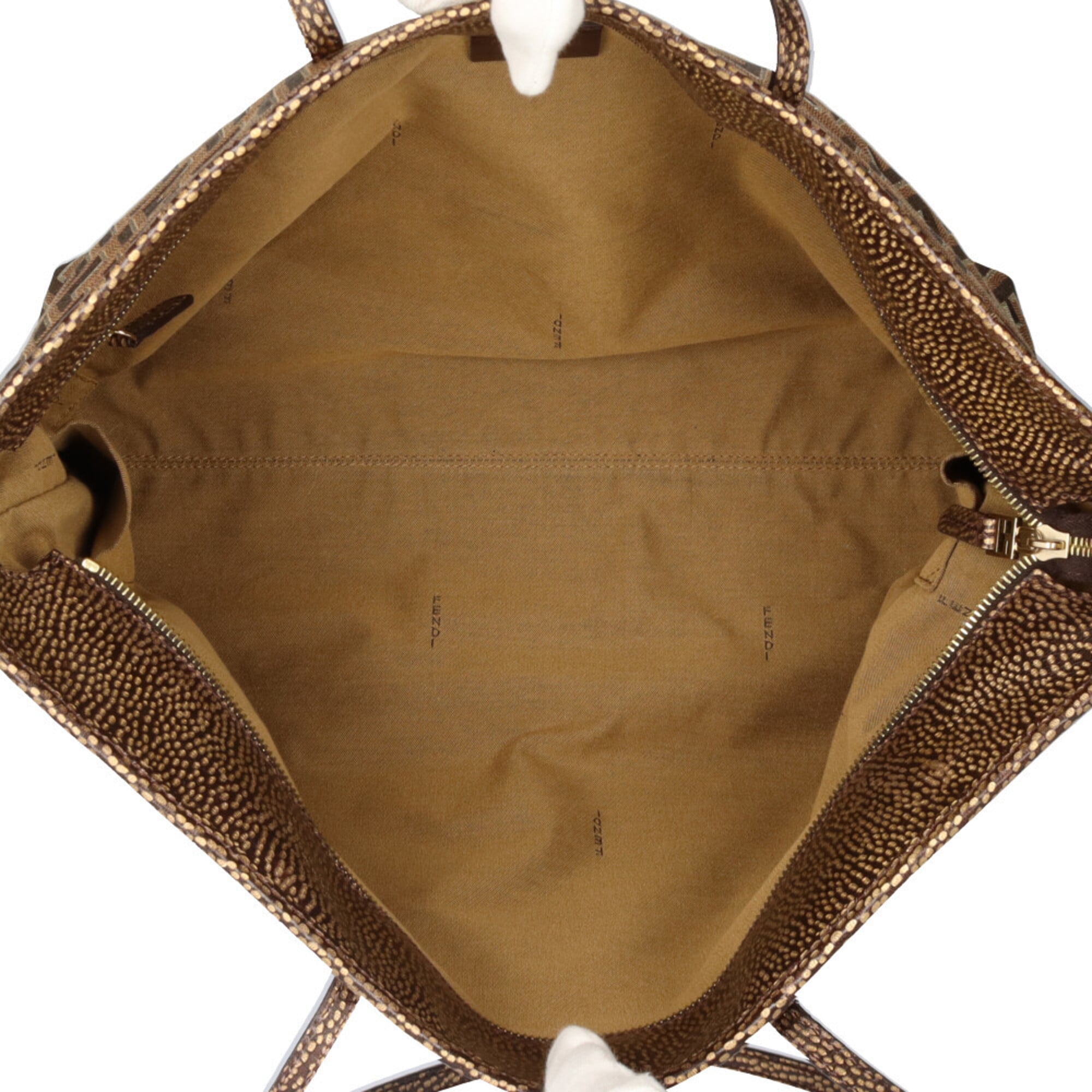Fendi Brown Canvas Tote Bag (Pre-Owned)