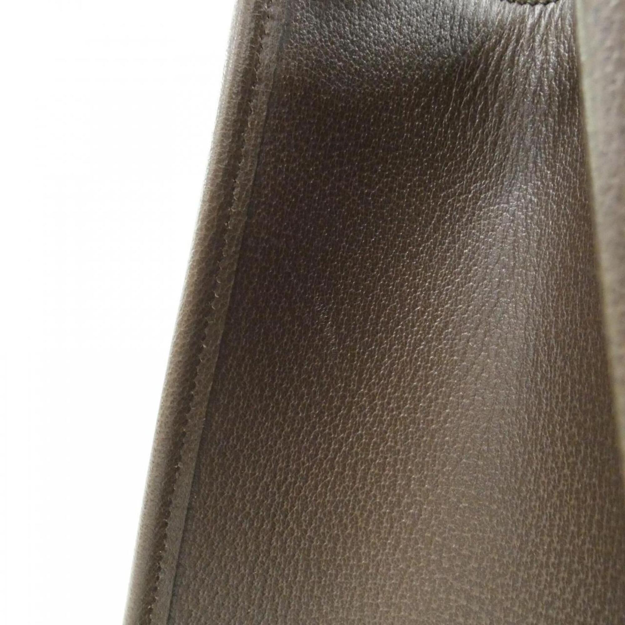 Gucci Brown Camel Gg Canvas Handbag (Pre-Owned)