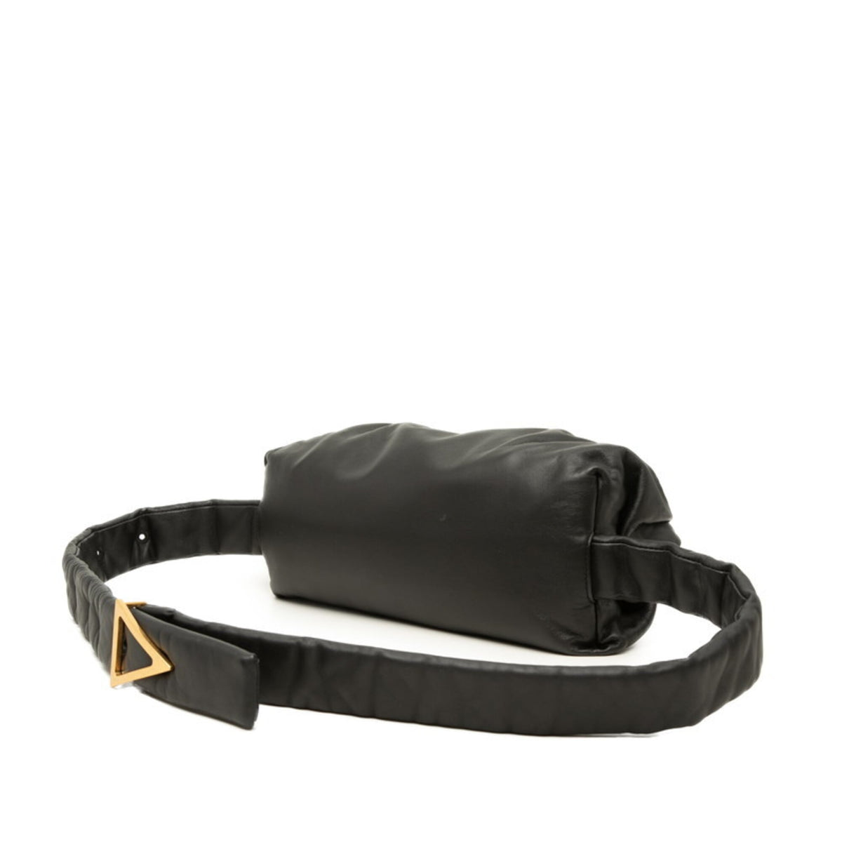 Bottega Veneta Black Leather Fanny Pack Sling Bag (Pre-Owned)