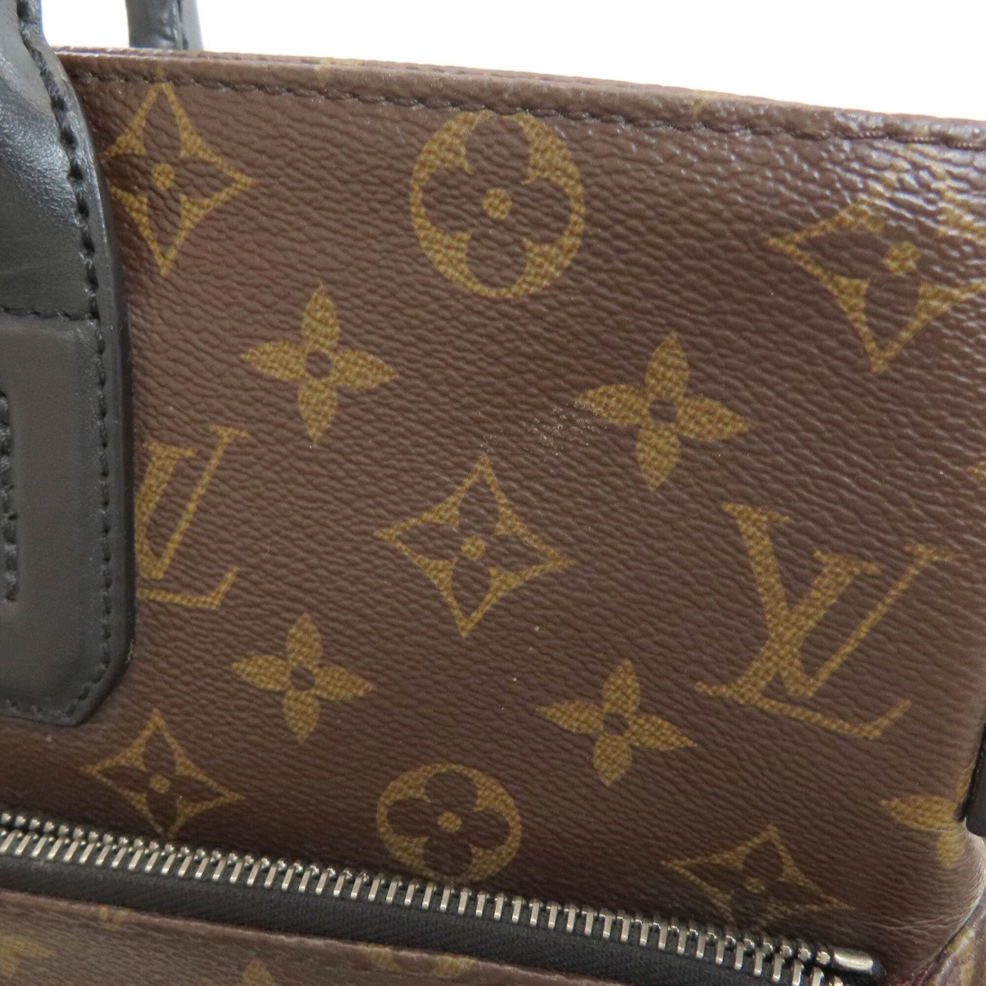 Louis Vuitton Monogram Macassar Black Brown Monogram Briefcase (Pre-Owned)