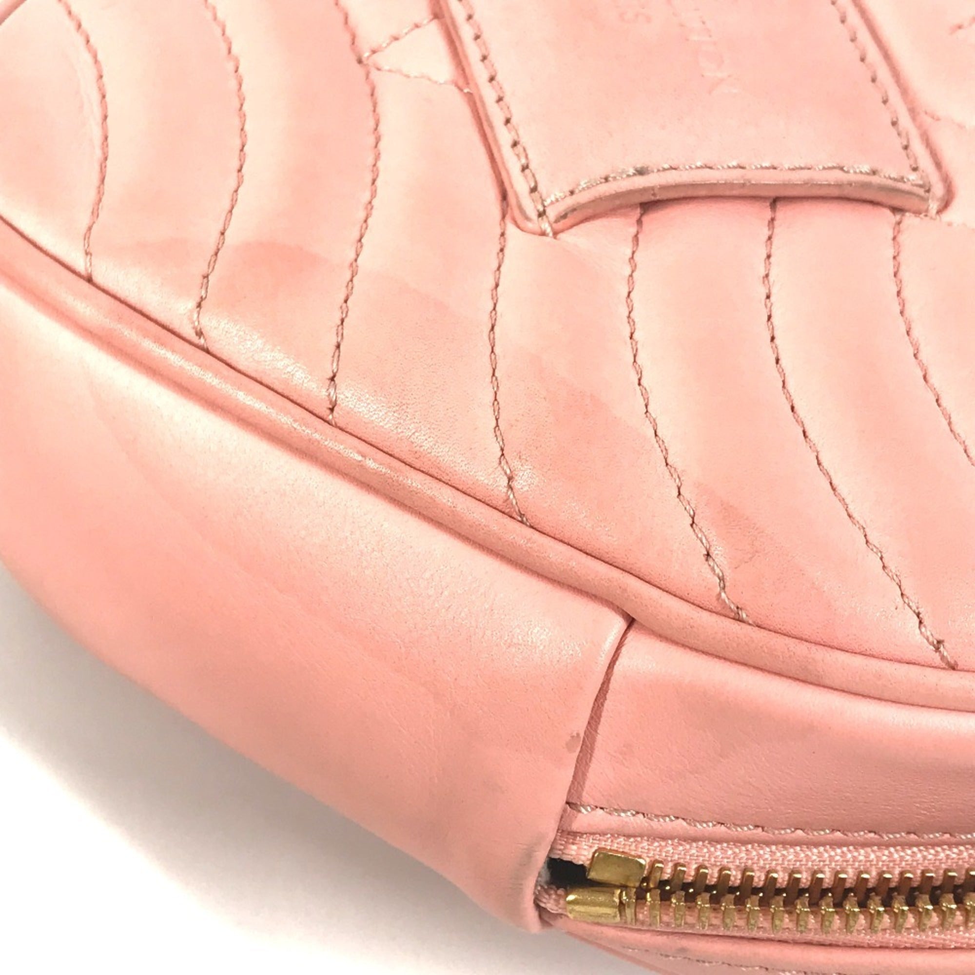 Louis Vuitton Pink Leather Clutch Bag Pochette Shoulder Bag (Pre-Owned)