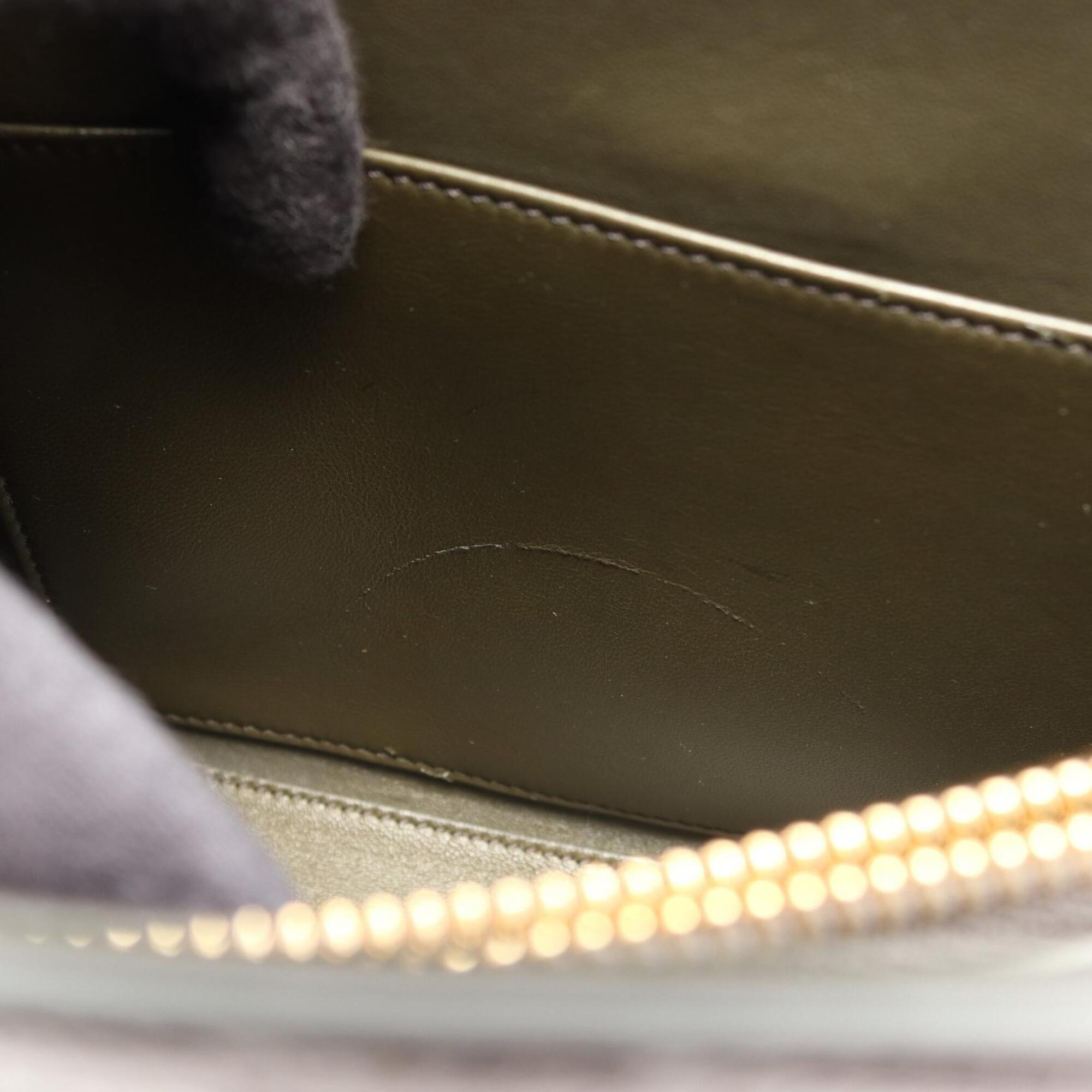 Celine Khaki Leather Handbag (Pre-Owned)