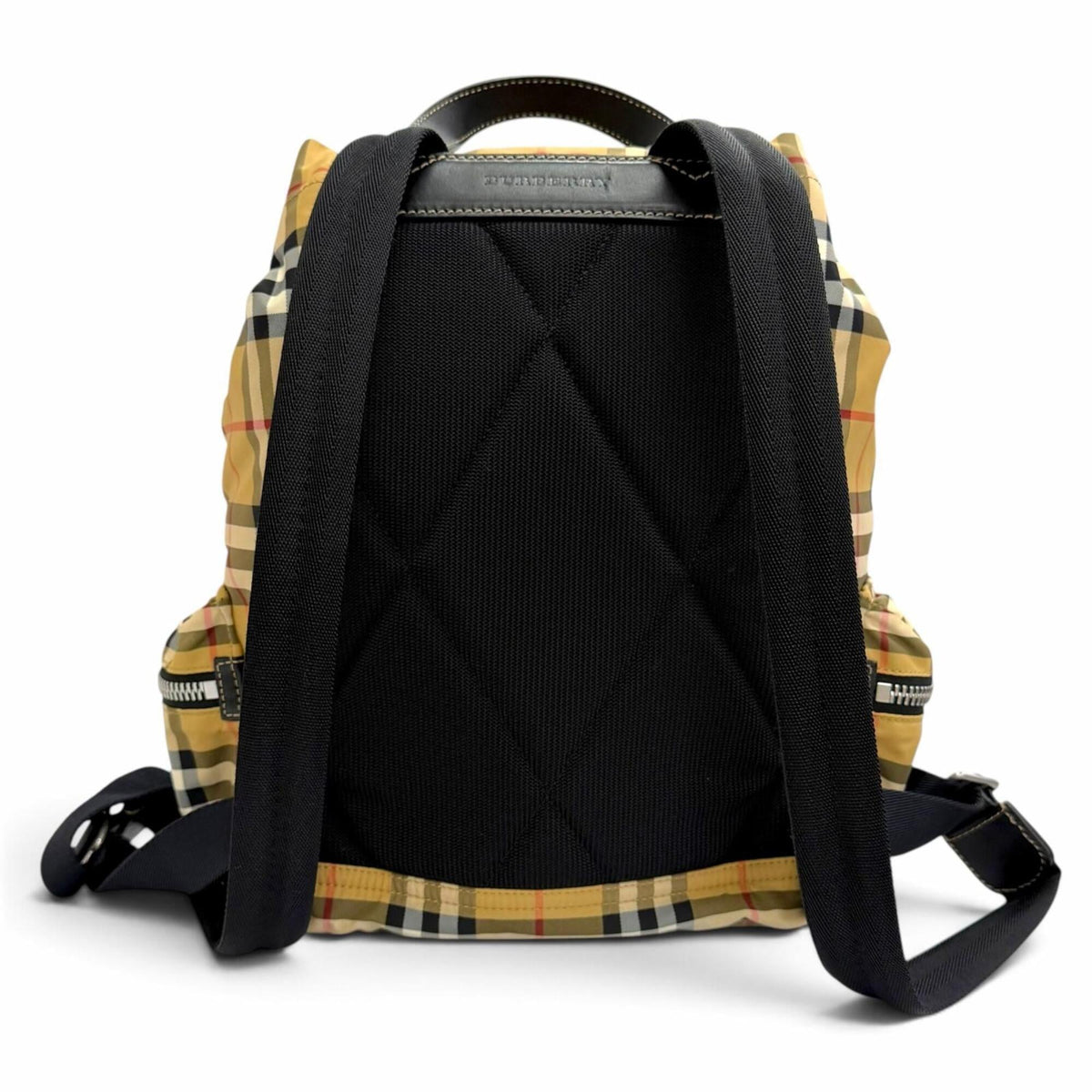 Burberry Beige Polyamide Leather Backpack (Pre-Owned)