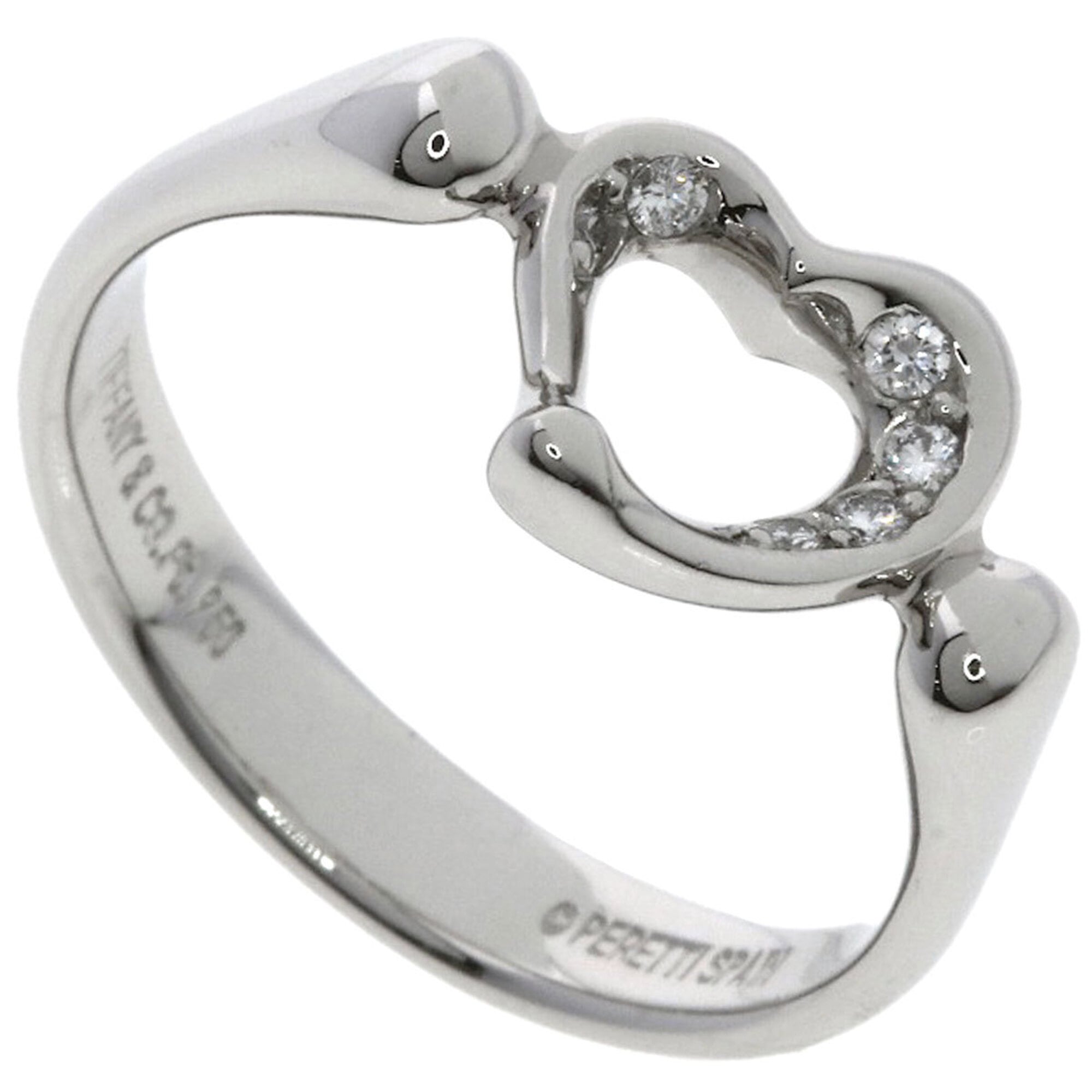 Tiffany Platinum Platinum 950 Band Ring (Pre-Owned)