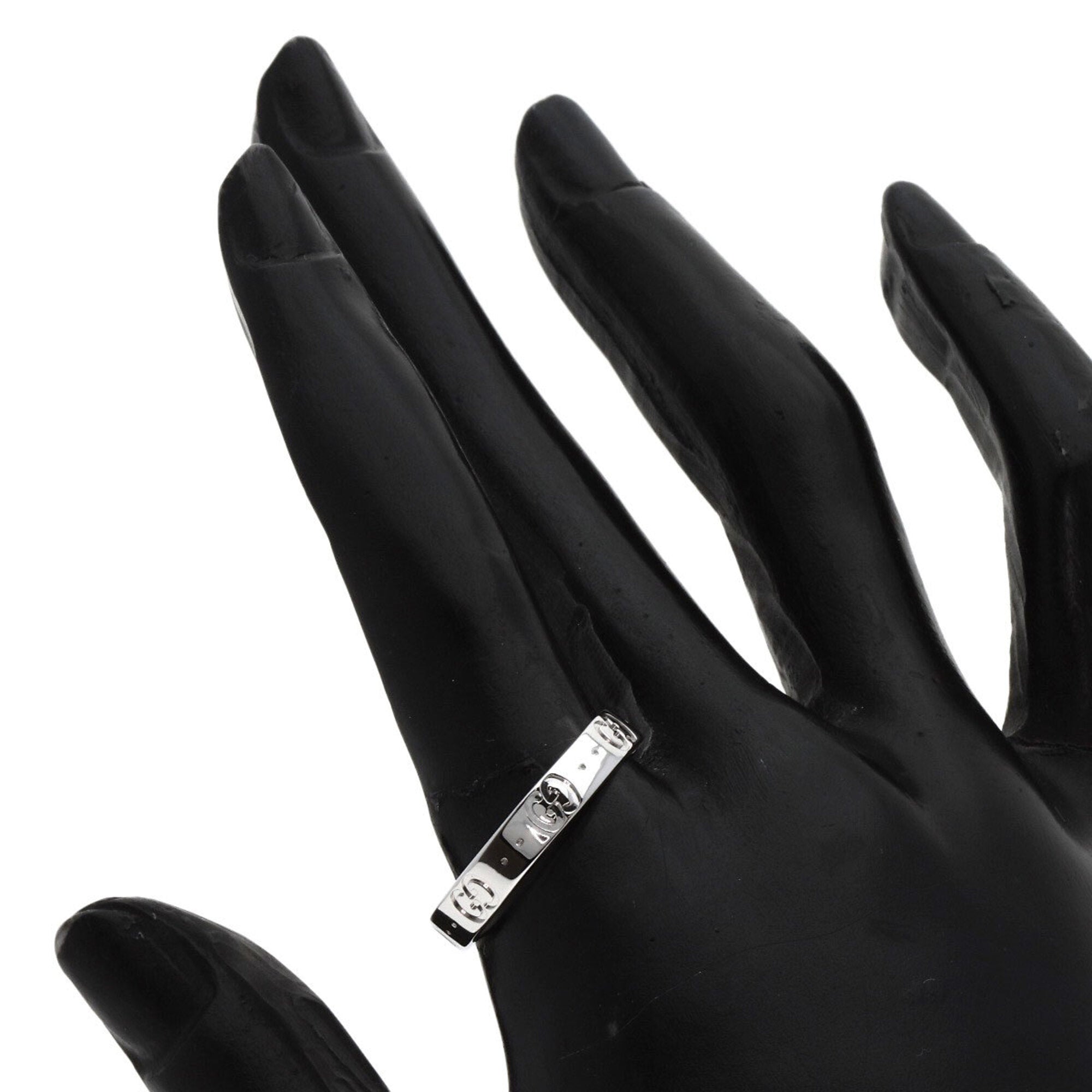 Gucci Icon White Gold (18K) Band Ring (Pre-Owned)