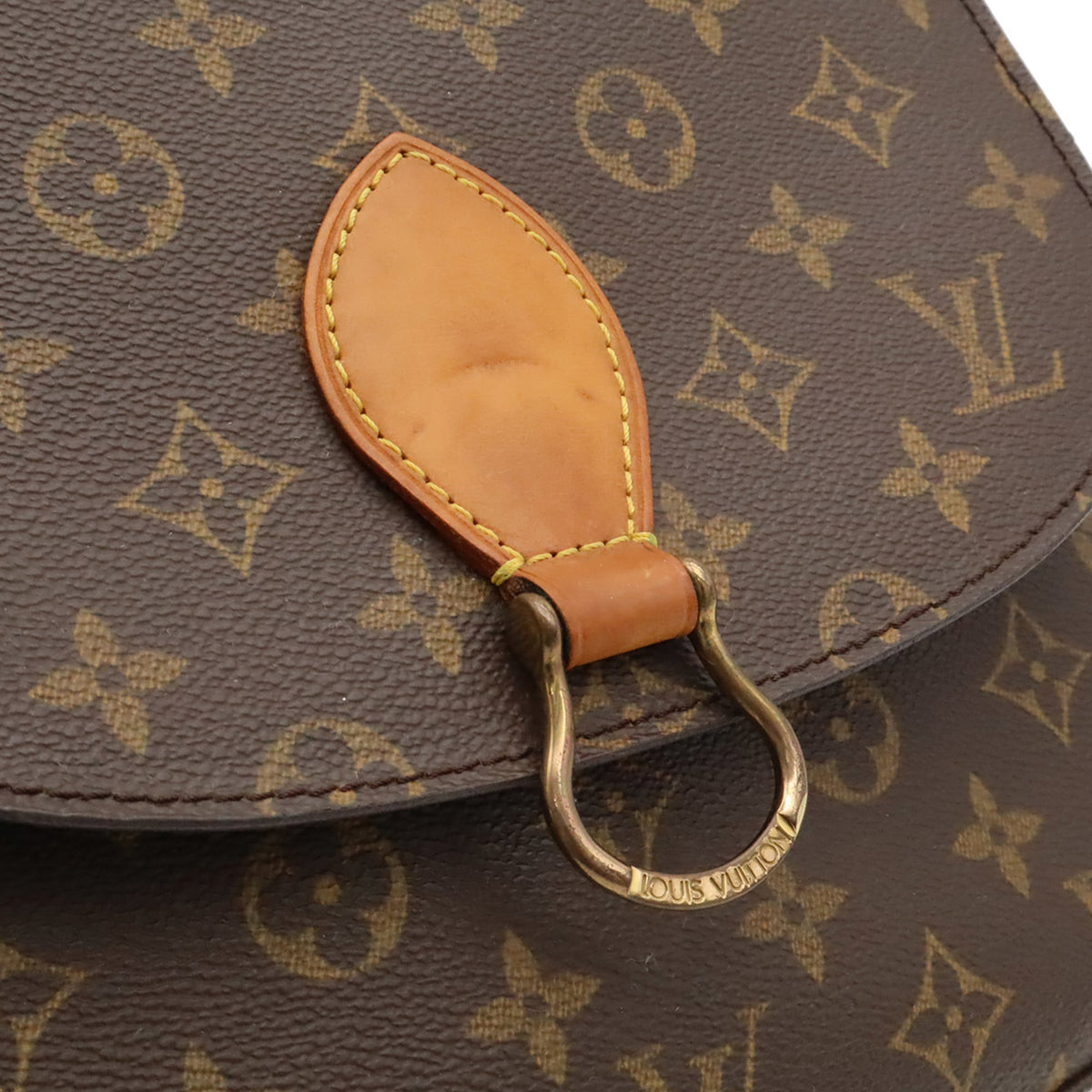 Louis Vuitton Brown White Monogram Shoulder Bag (Pre-Owned)