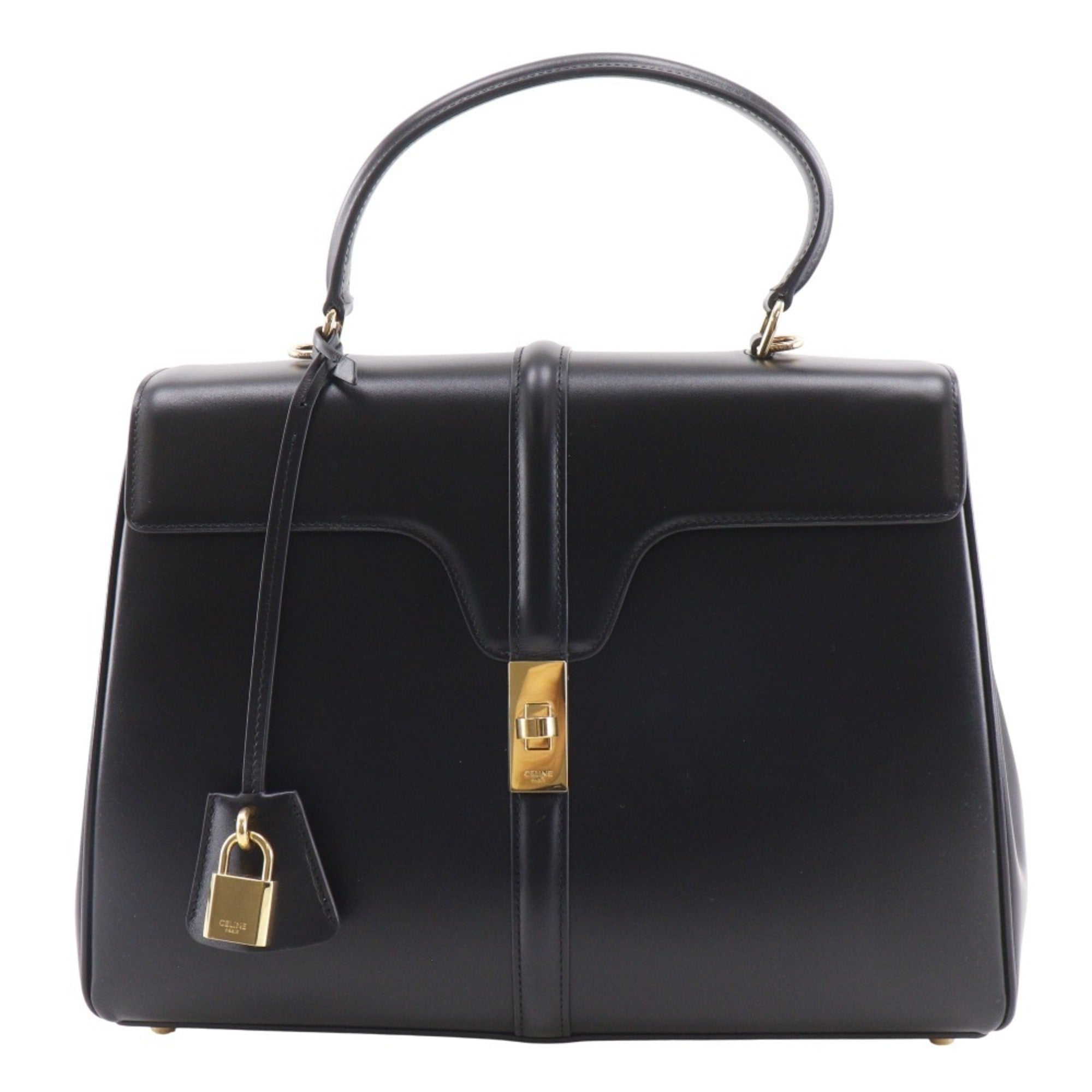 Celine Black Leather Handbag (Pre-Owned)