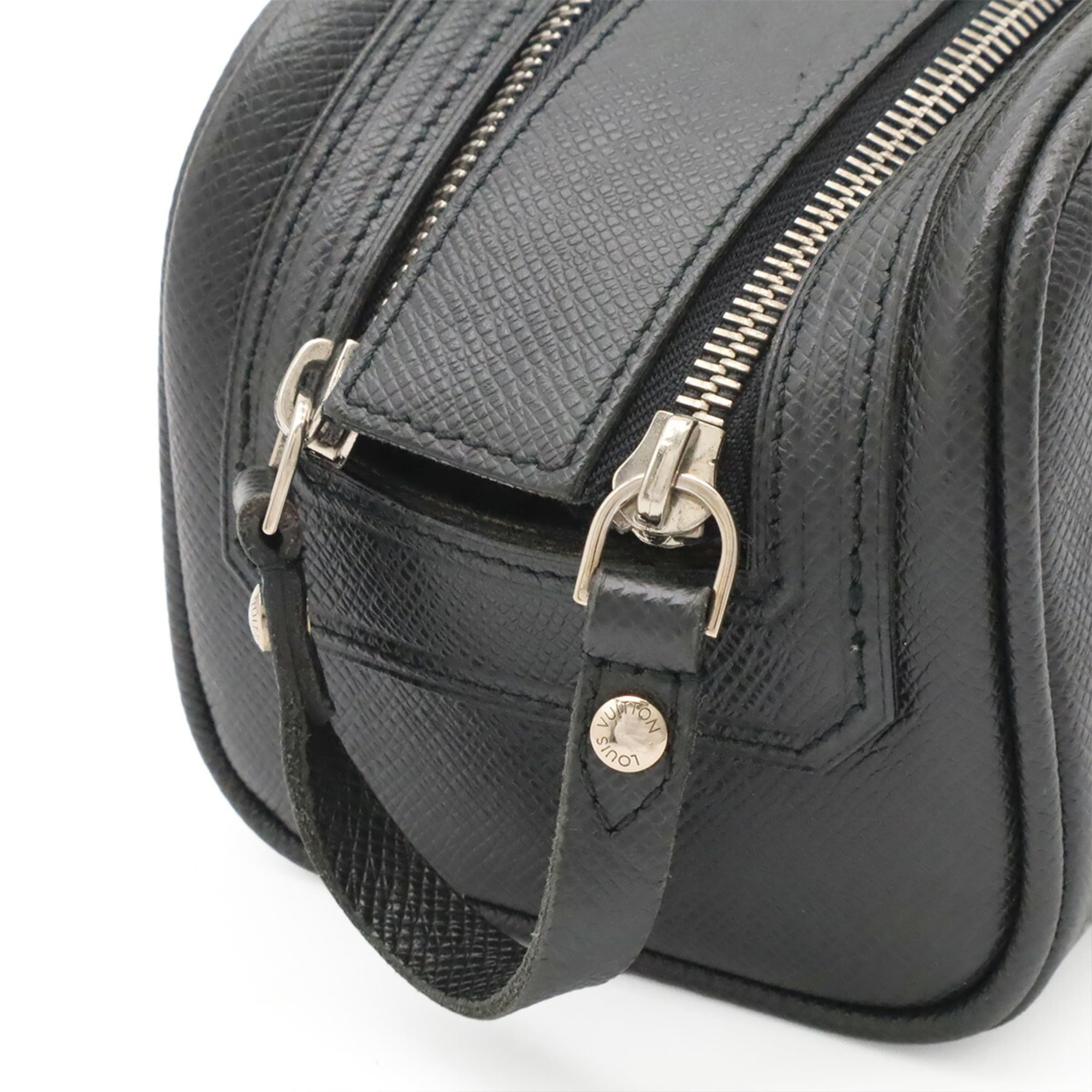Louis Vuitton Ardoise Taiga Leather Leather Clutch Bag Handbag Pouch (Pre-Owned)
