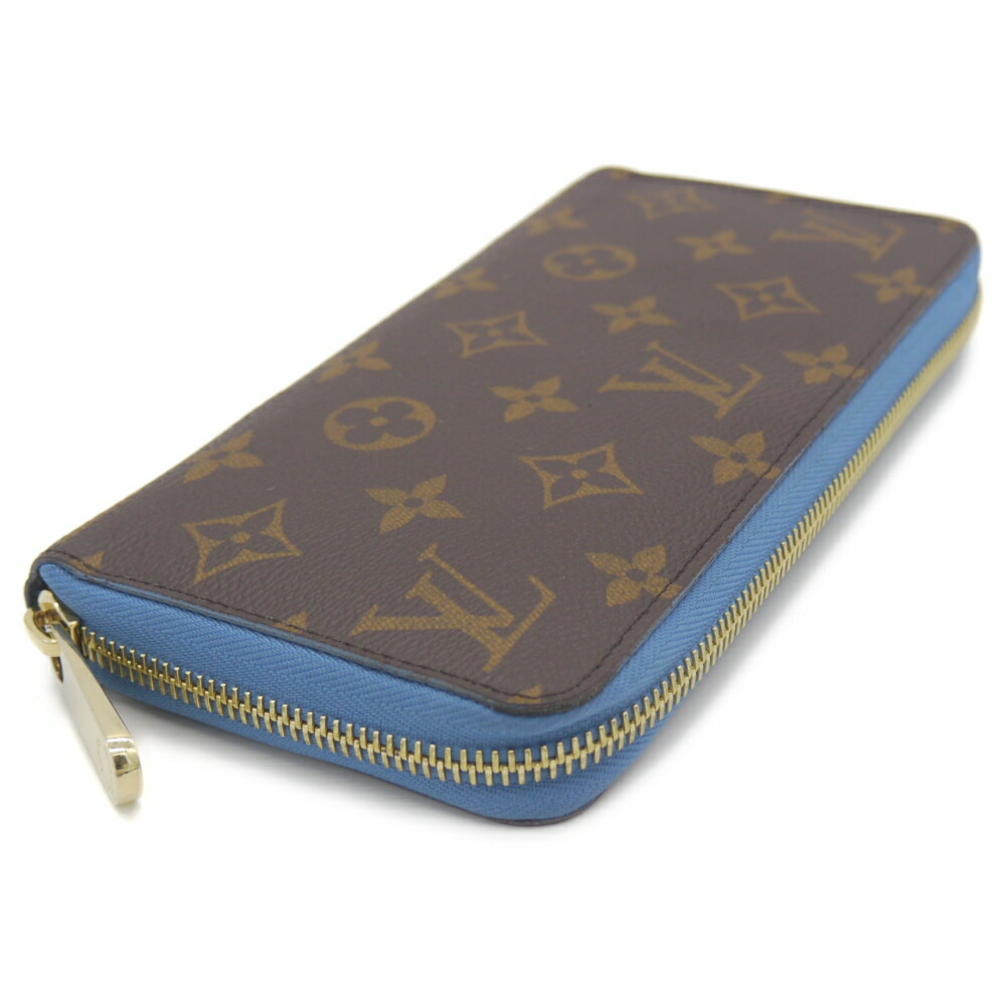 Louis Vuitton Blue Blue Jean Monogram Monogram Canvas Long Wallet (Bi-Fold) (Pre-Owned)