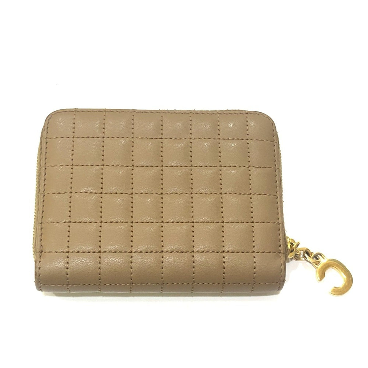 Celine Brown Leather Coin Purse/Coin Case (Pre-Owned)