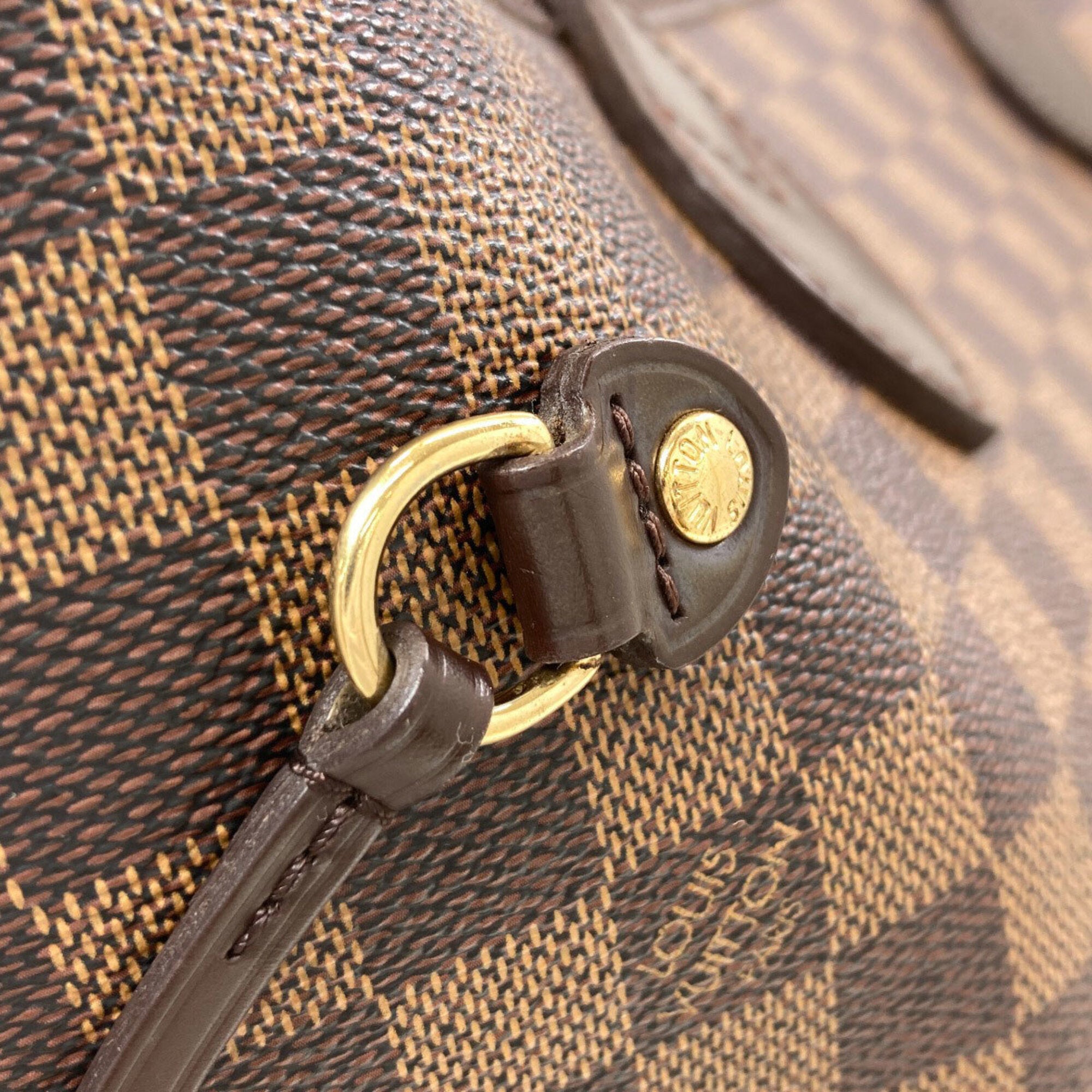 Louis Vuitton Damier Canvas Ebene Damier Canvas Tote Bag (Pre-Owned)